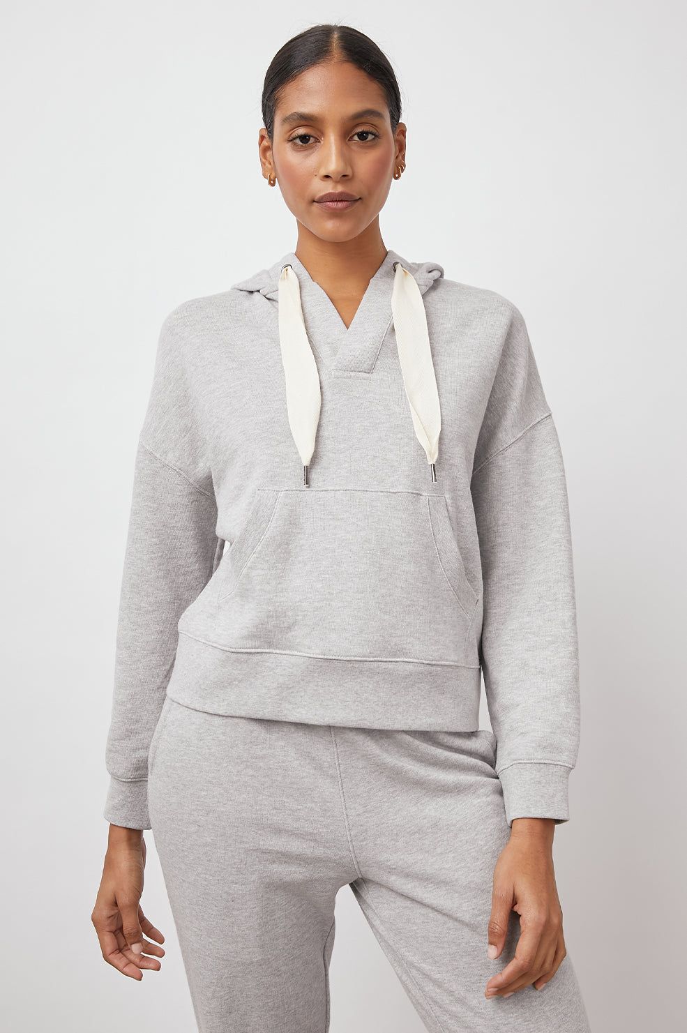 ADLEY HOODIE - HEATHER GREY sold by Rails