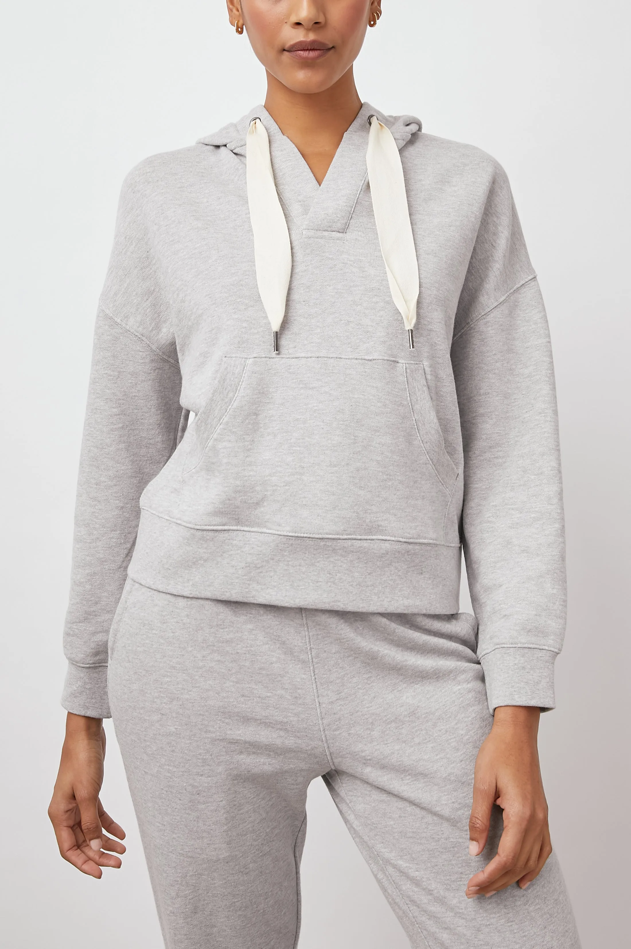ADLEY HOODIE - HEATHER GREY sold by Rails
