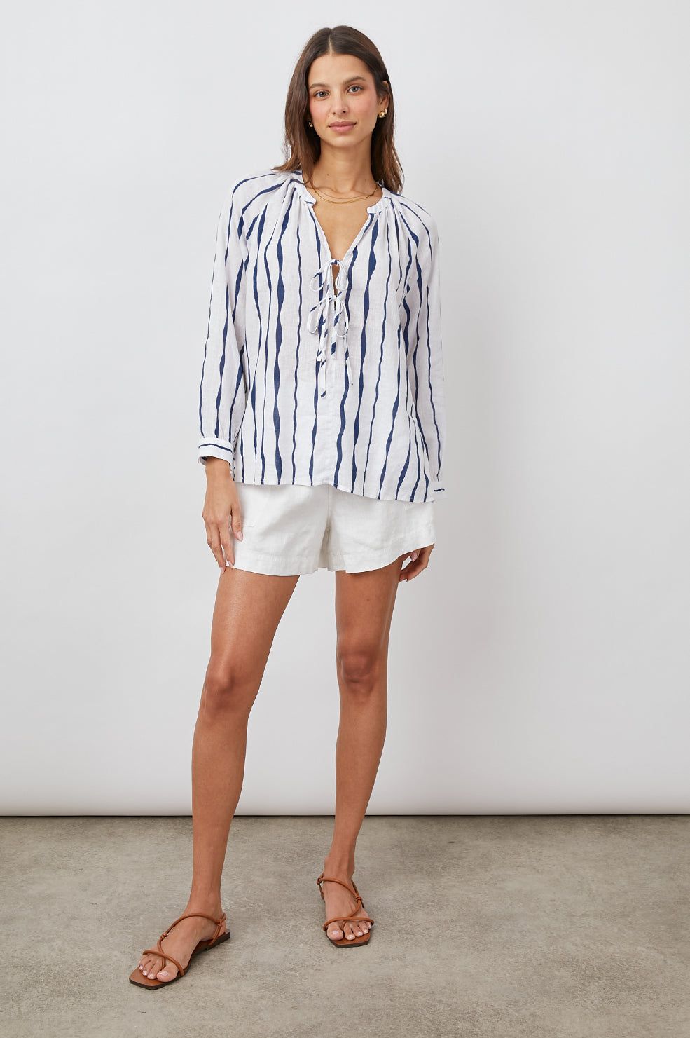 BRIELLE TOP - WAVY STRIPE sold by Rails product image thumbnail 3