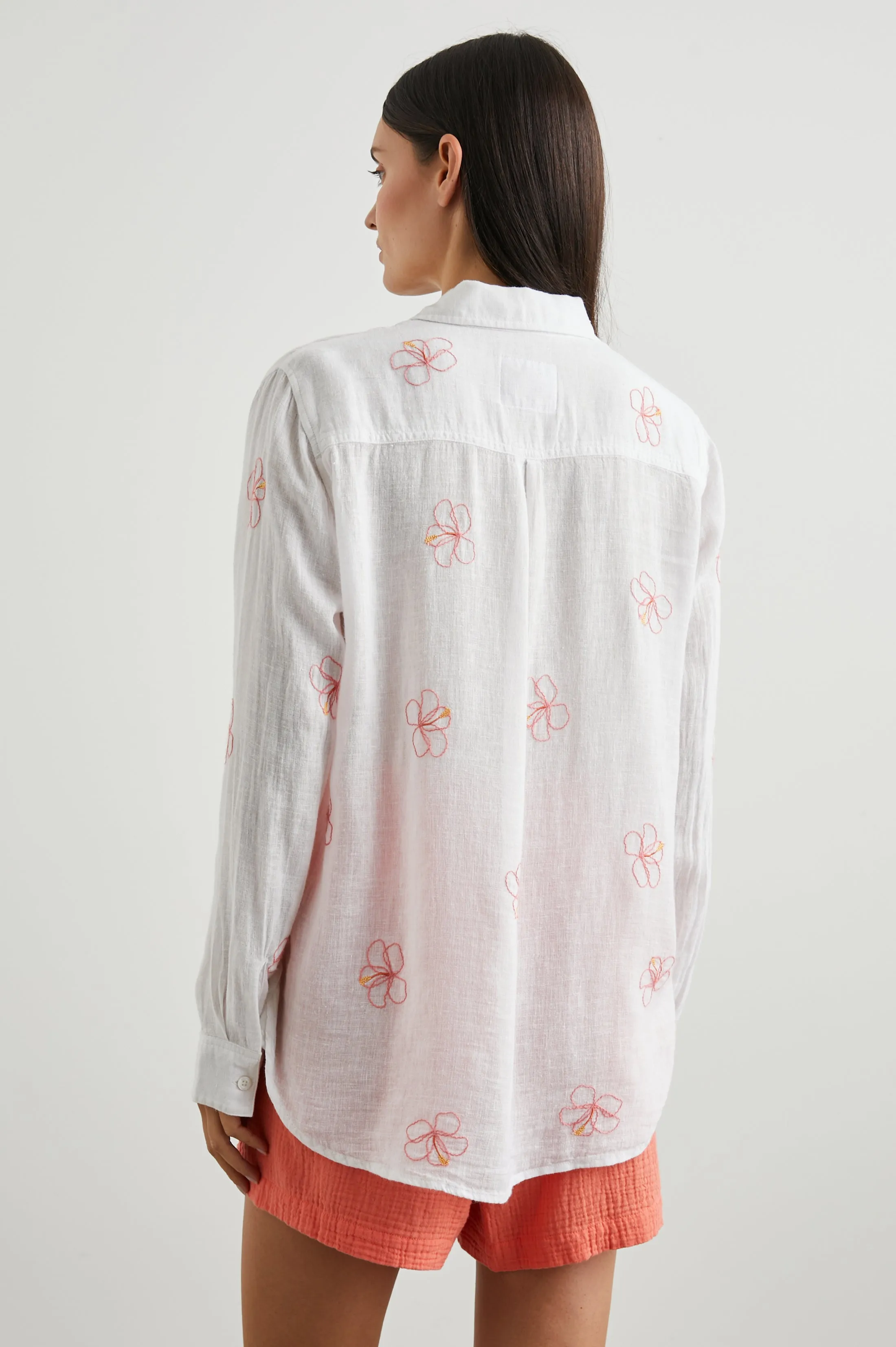 CHARLI SHIRT - HIBISCUS EMBROIDERY sold by Rails product image thumbnail 5