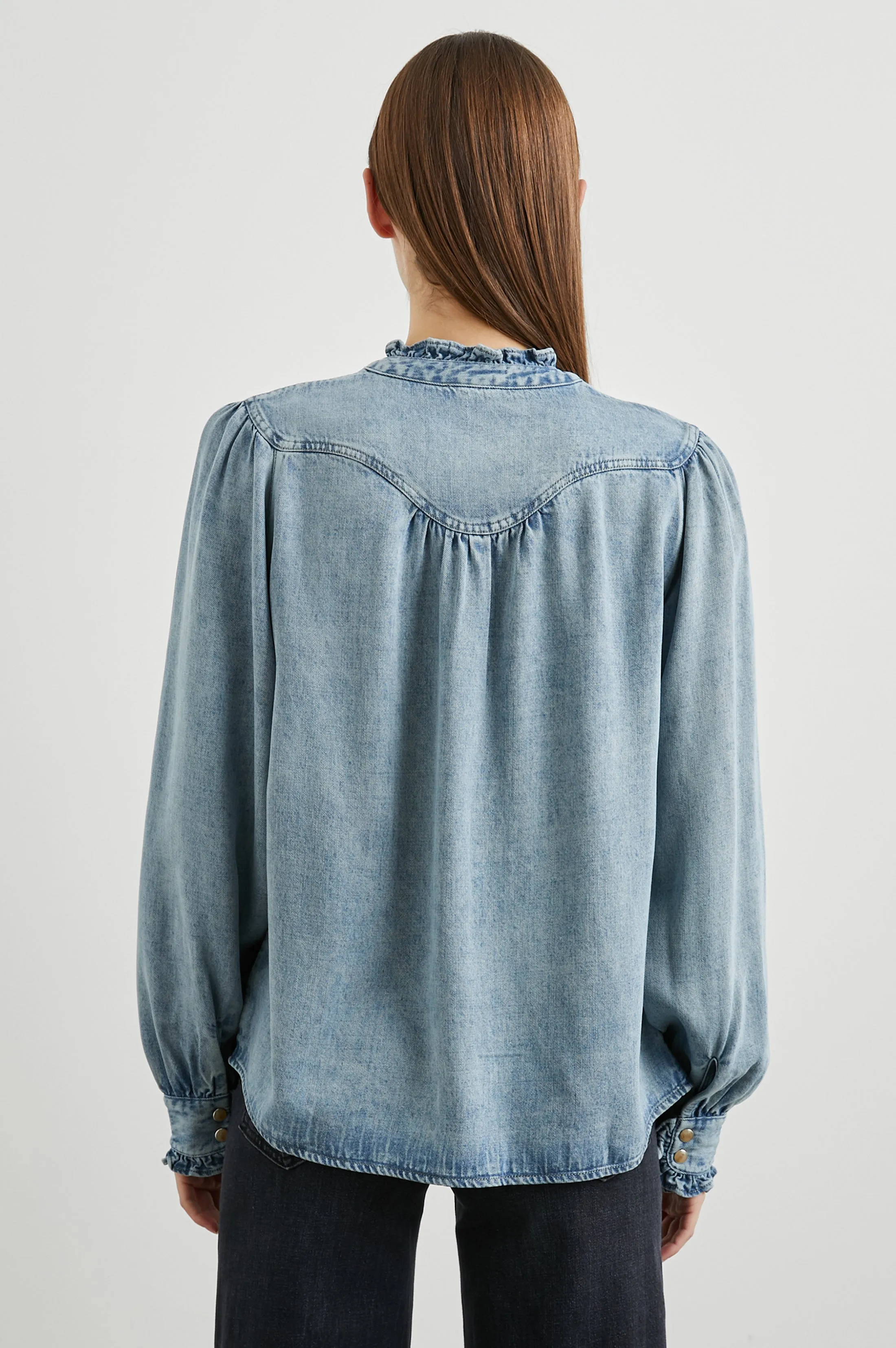 ALANNA SHIRT - ANTIQUE INDIGO sold by Rails product image thumbnail 5