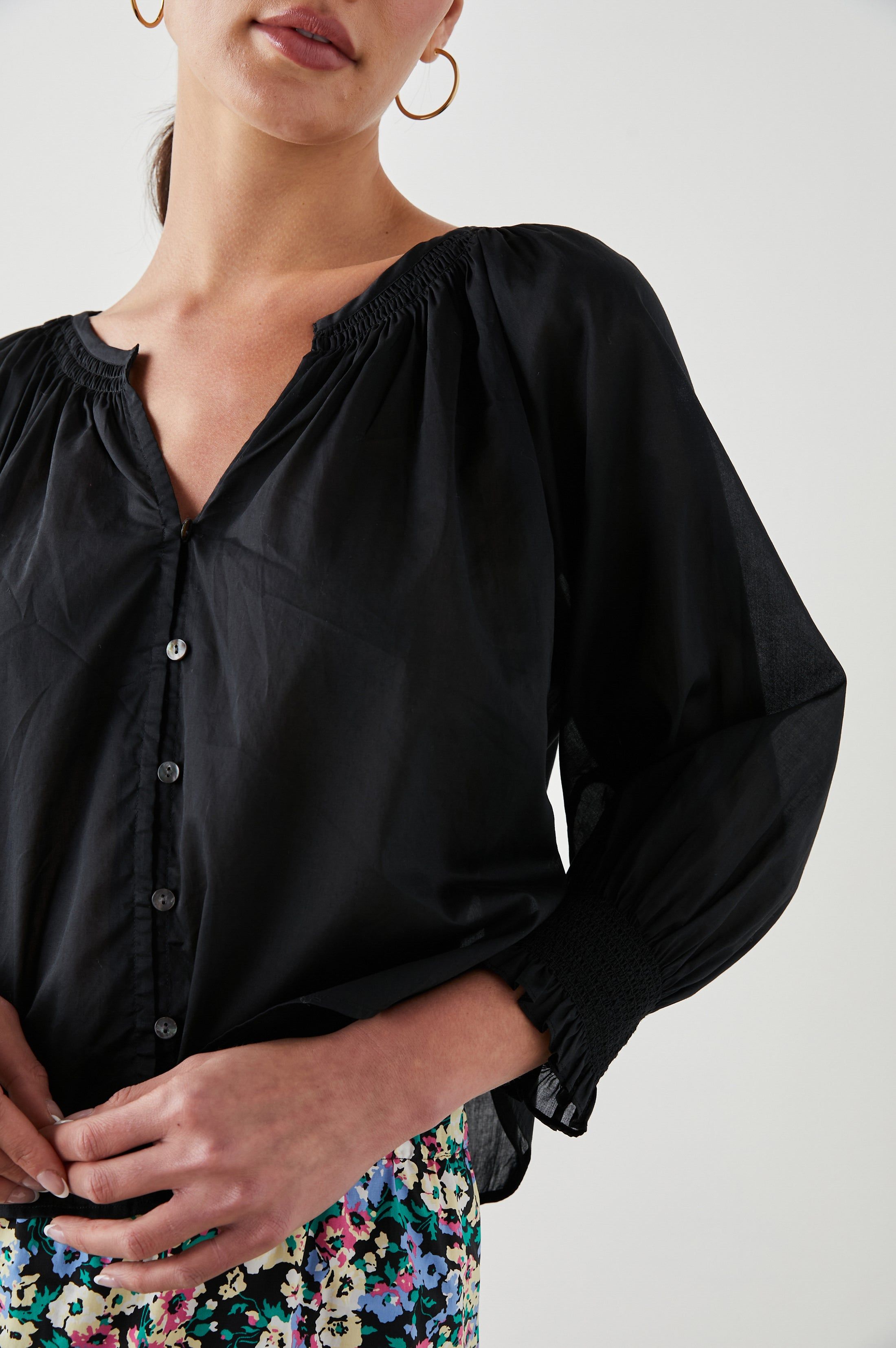 MARIAH TOP - TRUE BLACK sold by Rails product image thumbnail 2