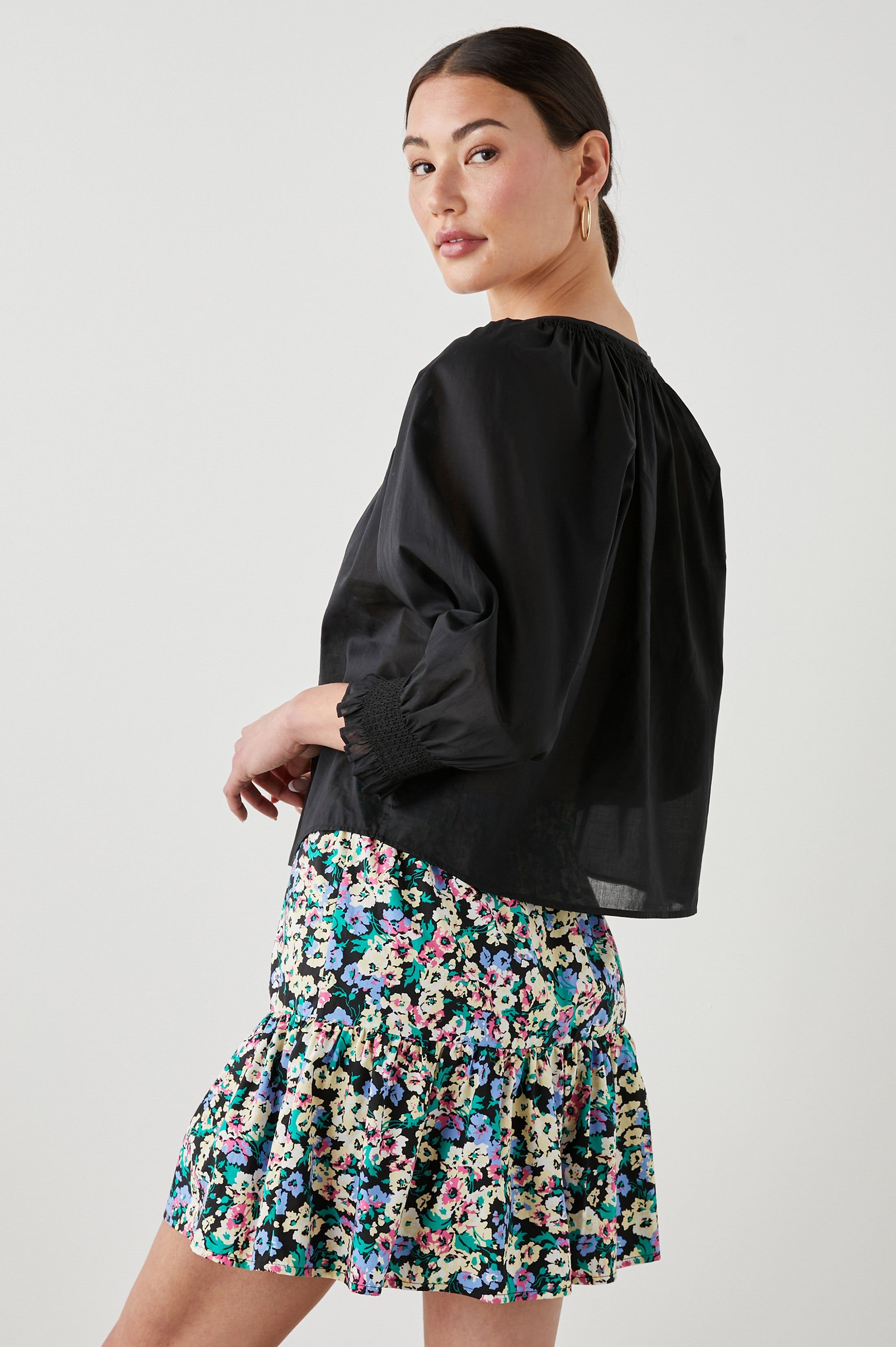 MARIAH TOP - TRUE BLACK sold by Rails product image thumbnail 4