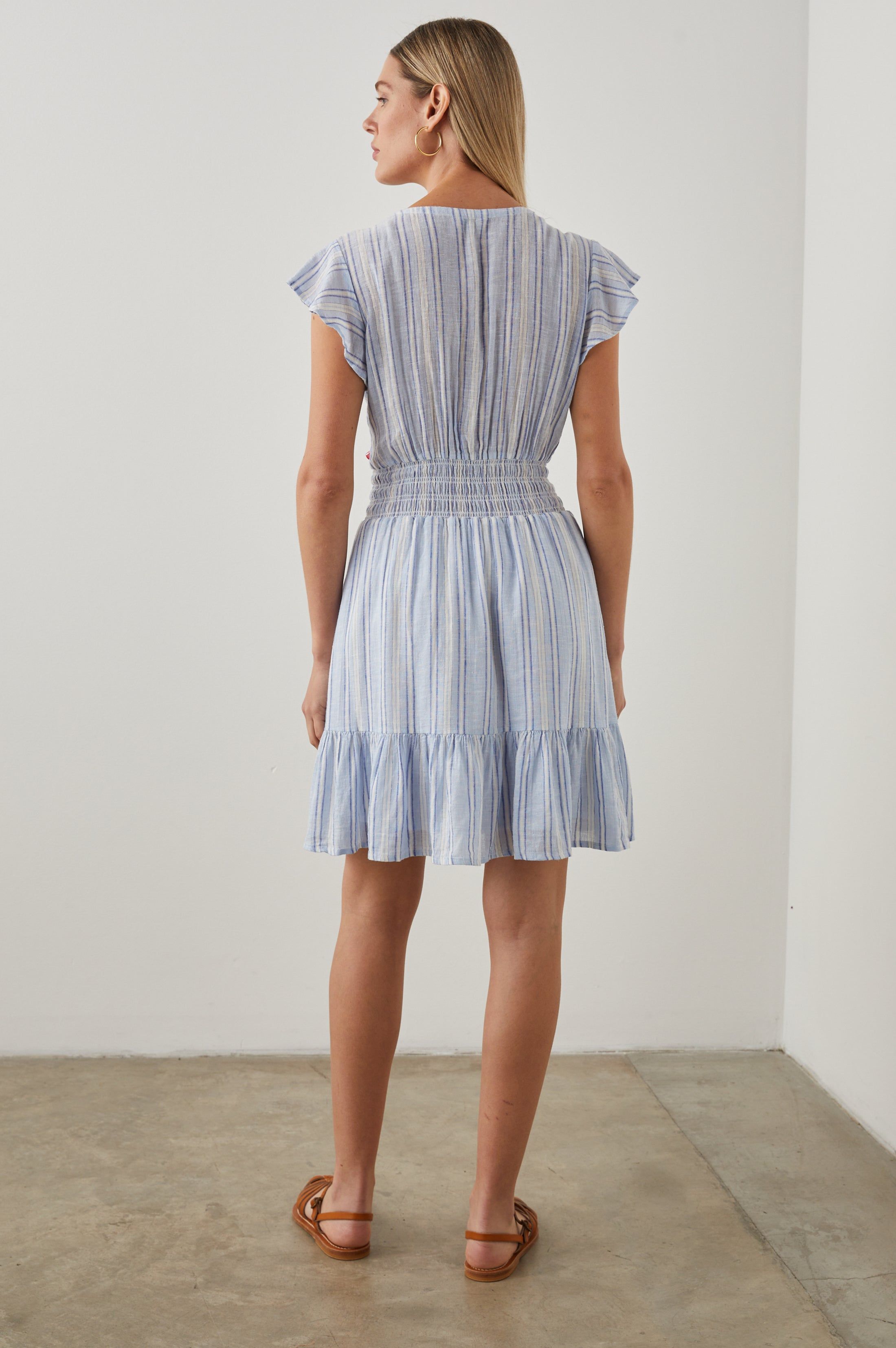 TARA DRESS - NAPOLI STRIPE sold by Rails product image thumbnail 4