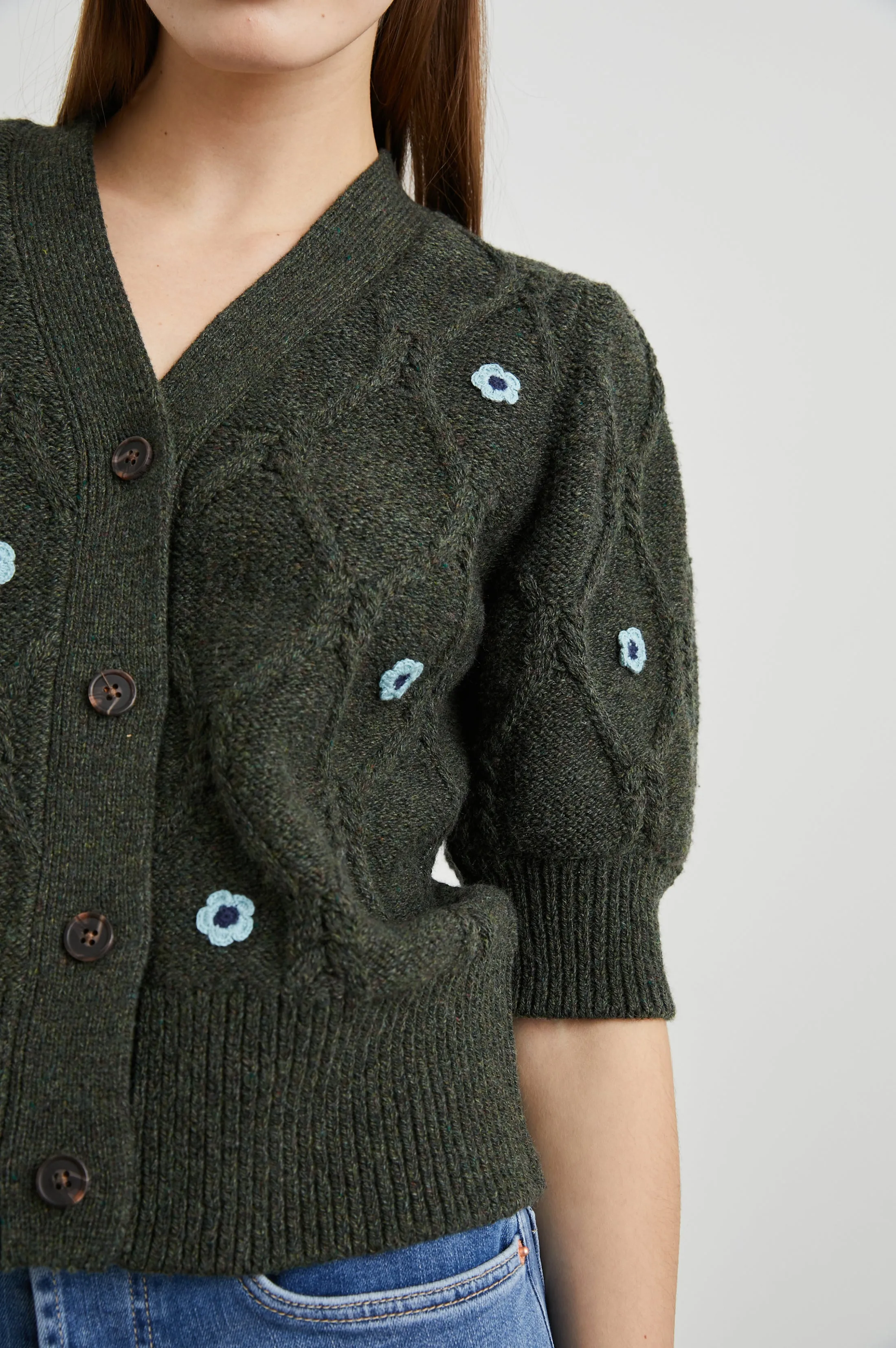 ISLA CARDIGAN - FOREST DAISIES sold by Rails product image thumbnail 2