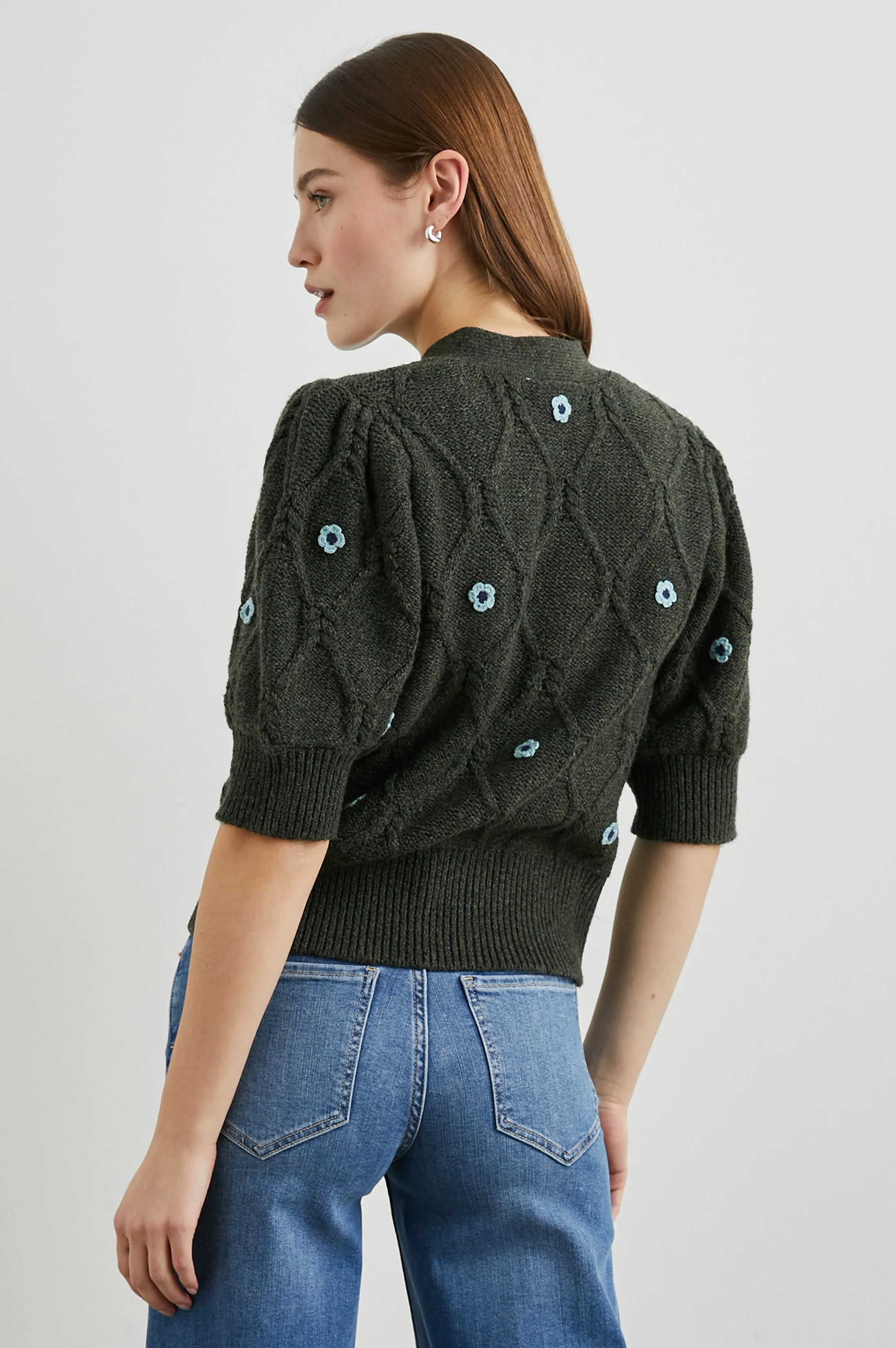 ISLA CARDIGAN - FOREST DAISIES sold by Rails product image thumbnail 4