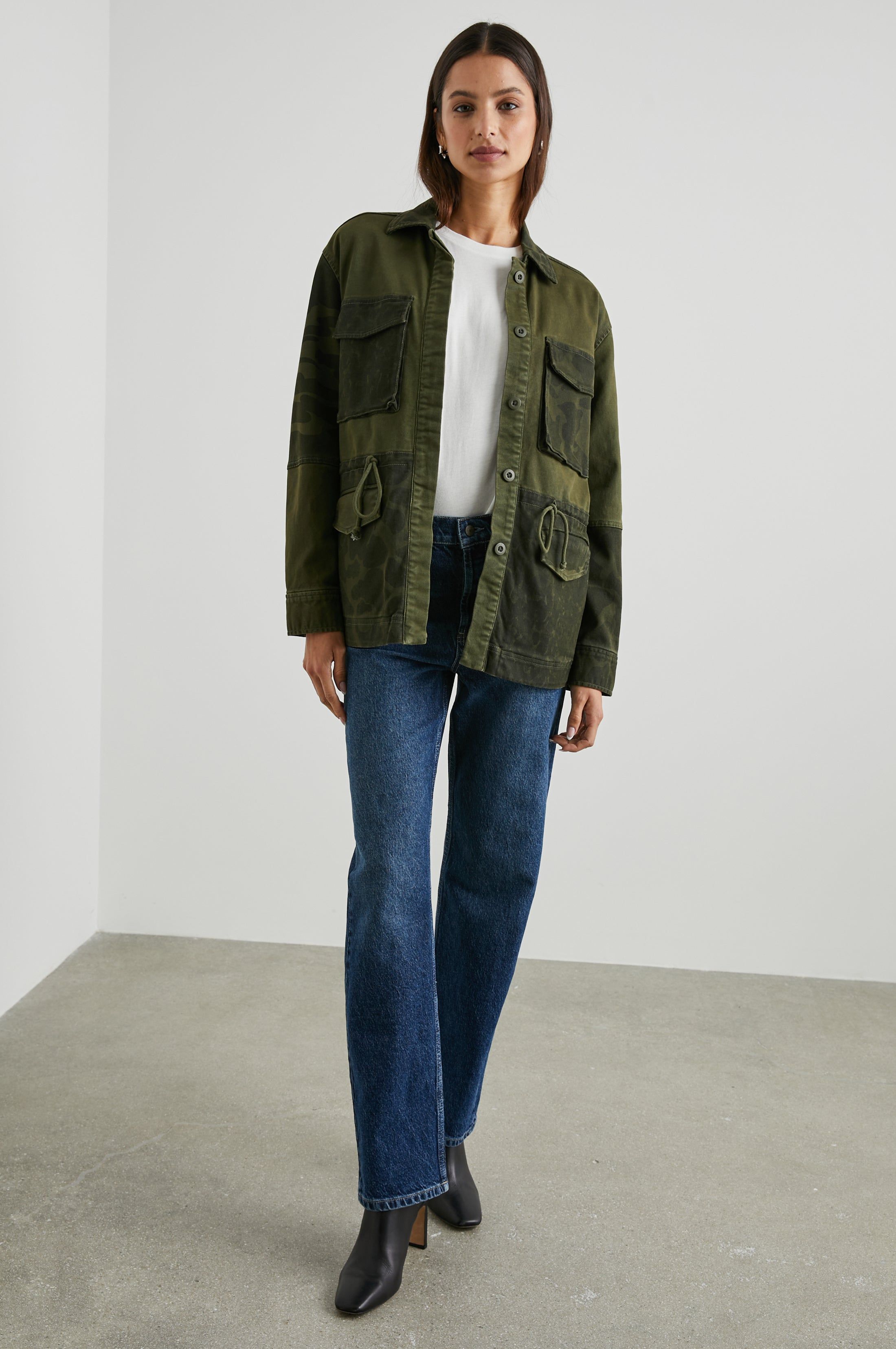 EVAN JACKET - OLIVE TRIO sold by Rails product image thumbnail 2