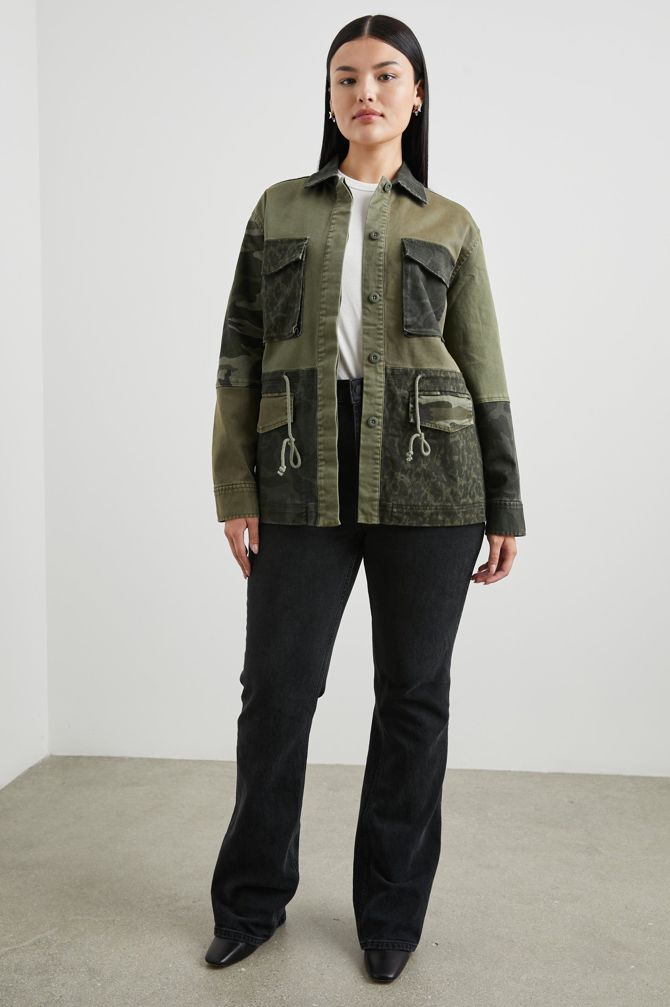 EVAN JACKET - OLIVE TRIO sold by Rails product image thumbnail 7