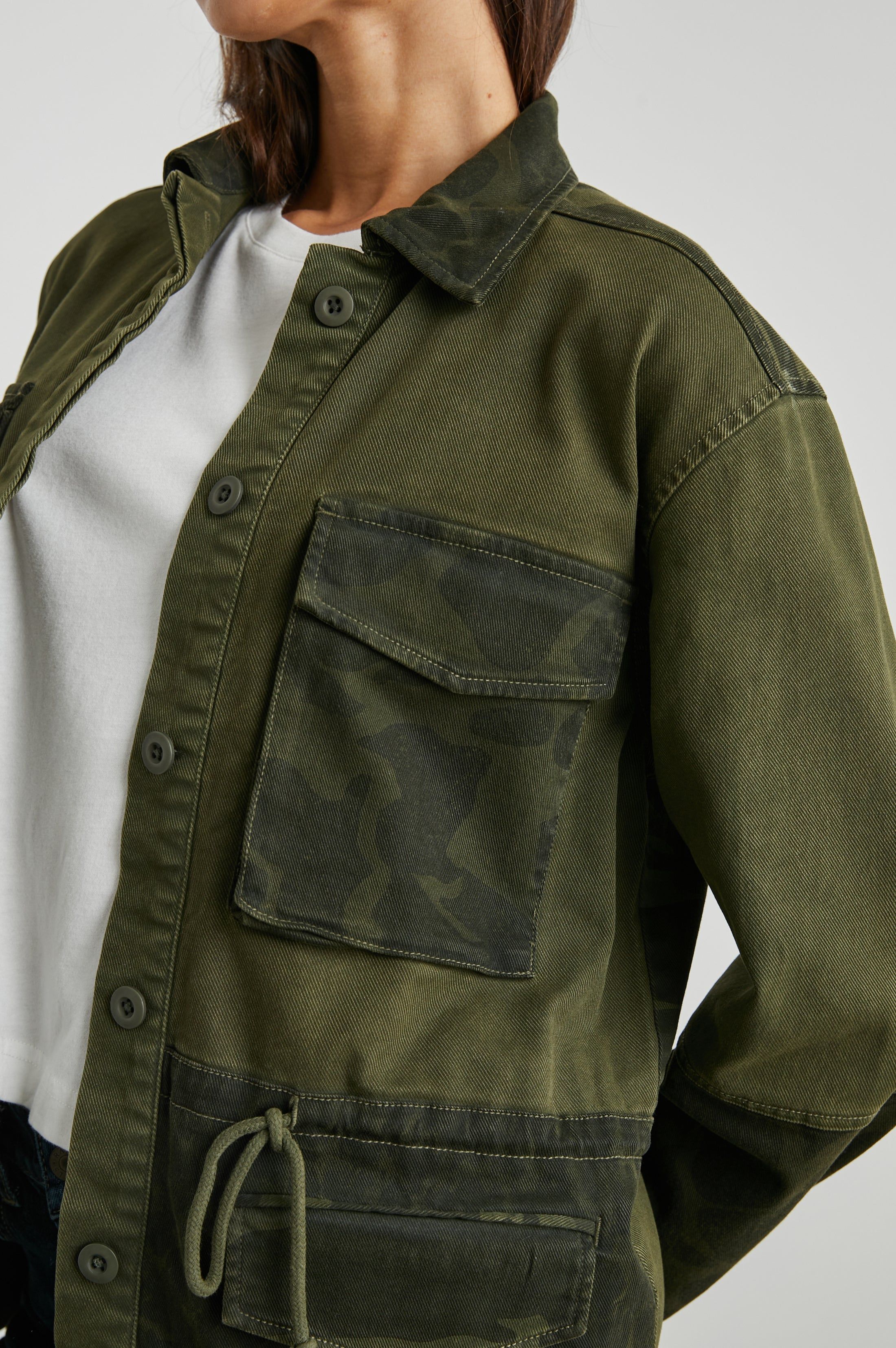EVAN JACKET - OLIVE TRIO sold by Rails product image thumbnail 3