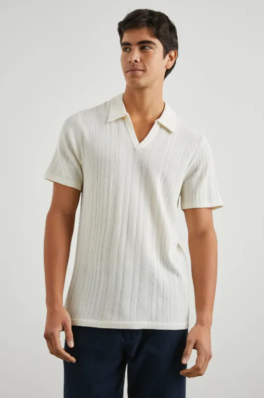 ETANNE POLO SHIRT - ECRU sold by Rails