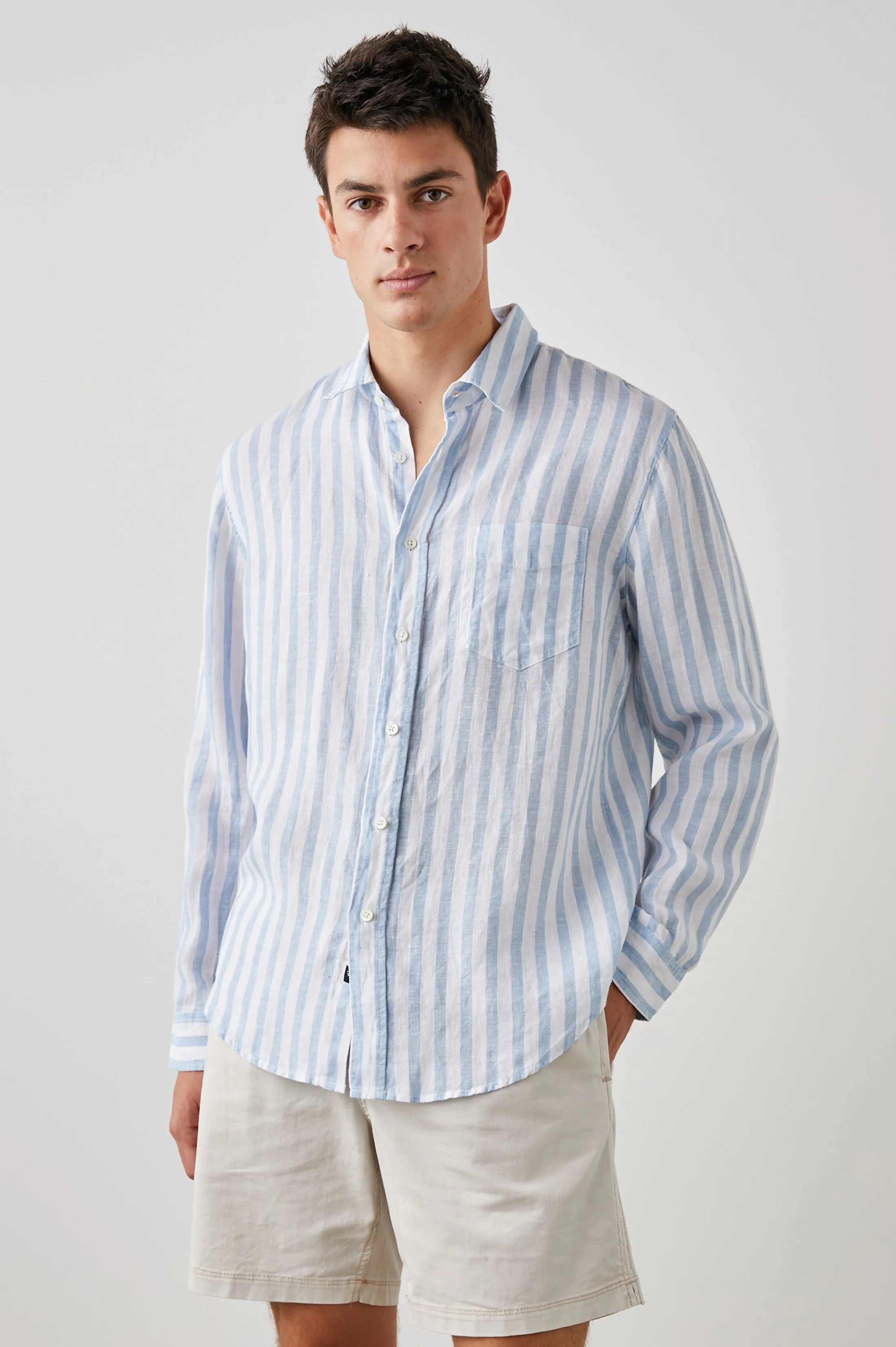 HAVANA SHIRT - ATHENA WHITE STRIPE sold by Rails