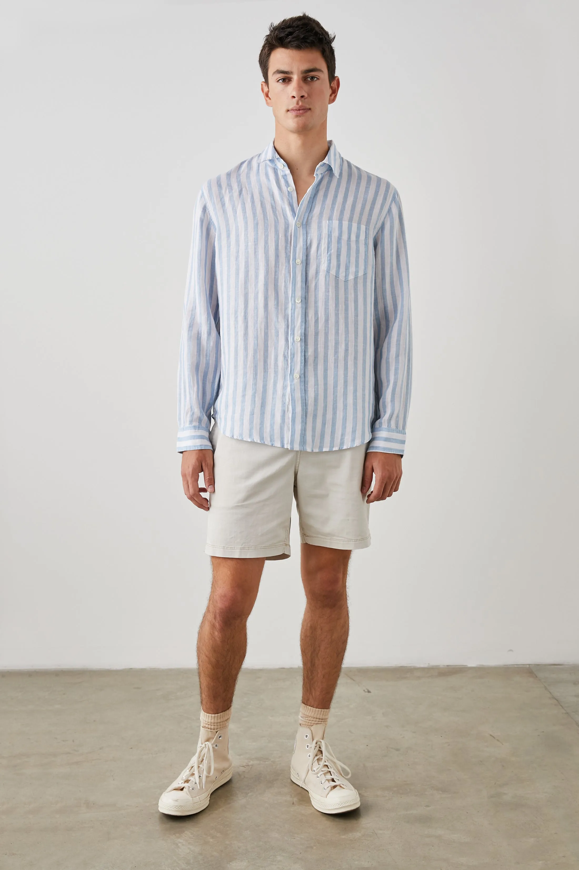 HAVANA SHIRT - ATHENA WHITE STRIPE sold by Rails product image thumbnail 3