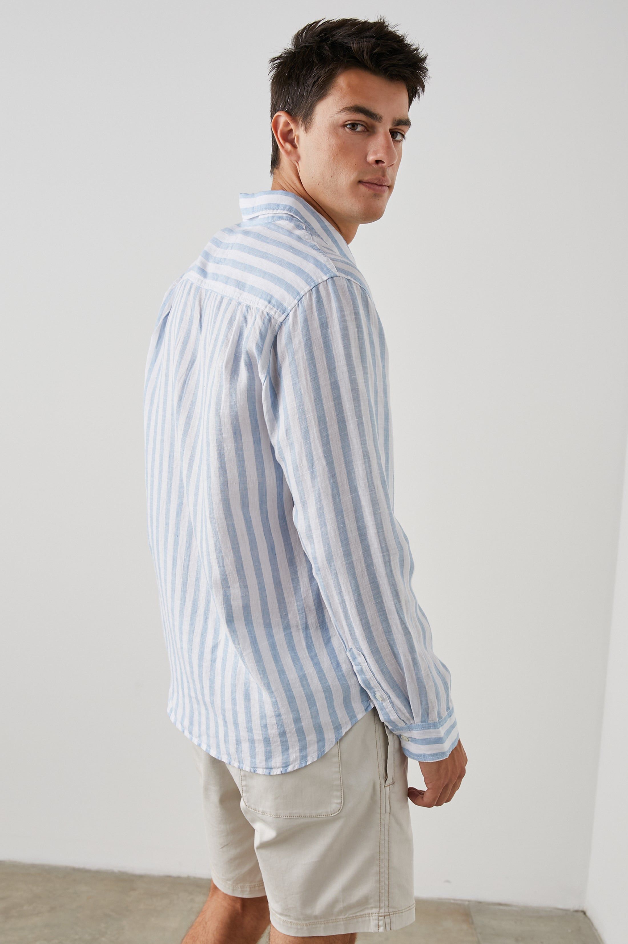 HAVANA SHIRT - ATHENA WHITE STRIPE sold by Rails product image thumbnail 5