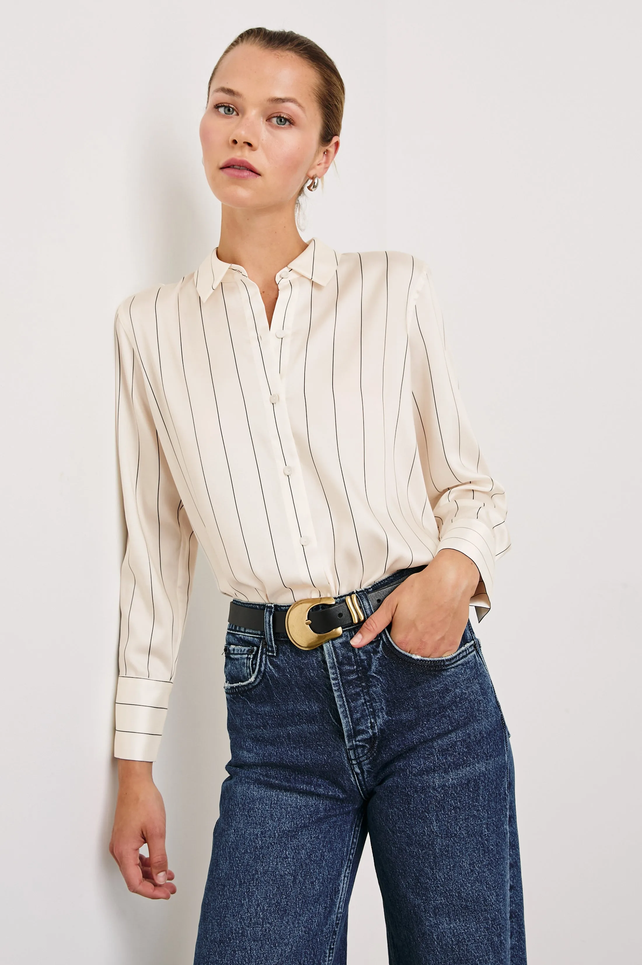 SAIGE SHIRT - BRIXTON STRIPE sold by Rails product image thumbnail 4