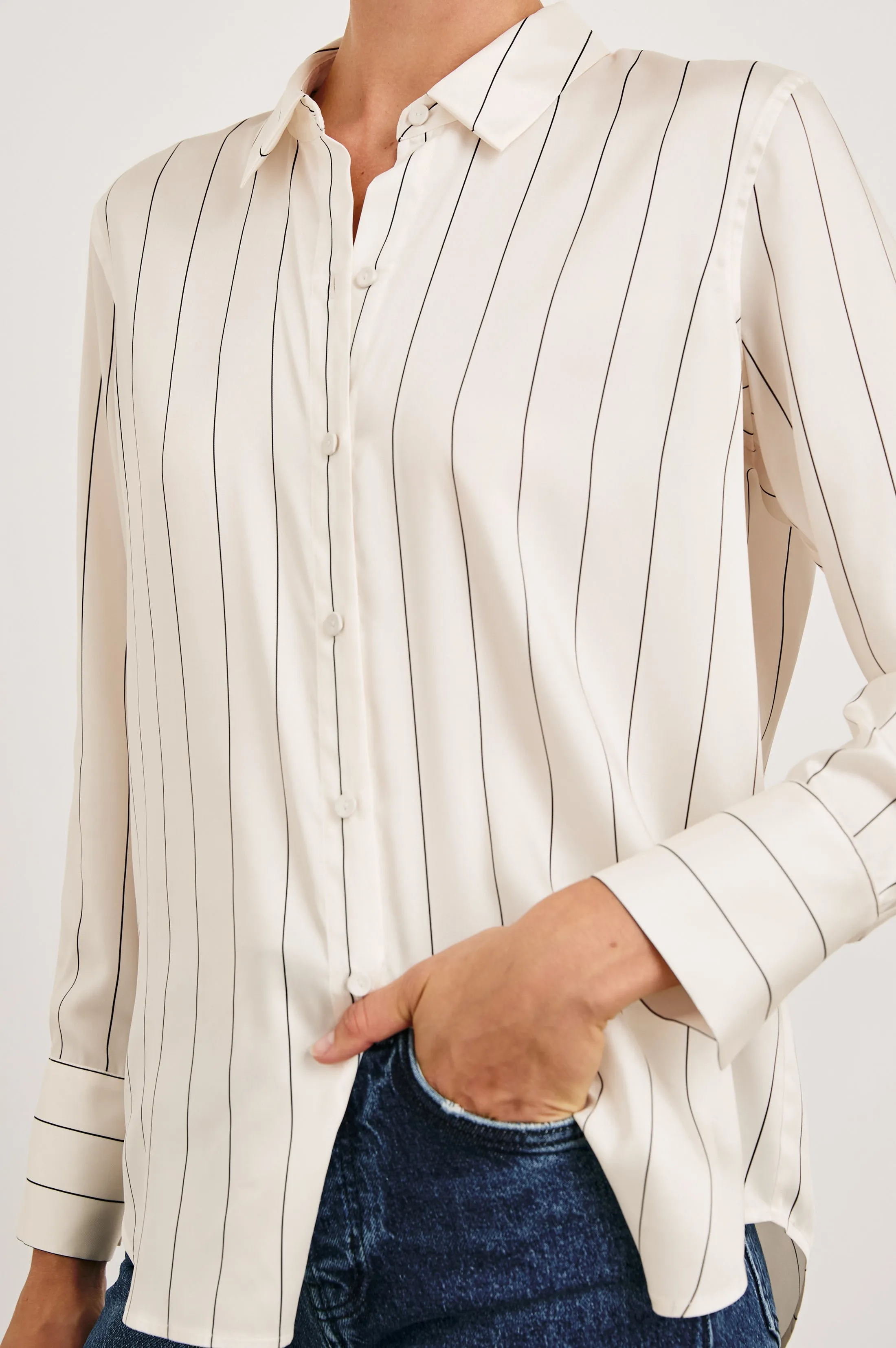 SAIGE SHIRT - BRIXTON STRIPE sold by Rails product image thumbnail 2
