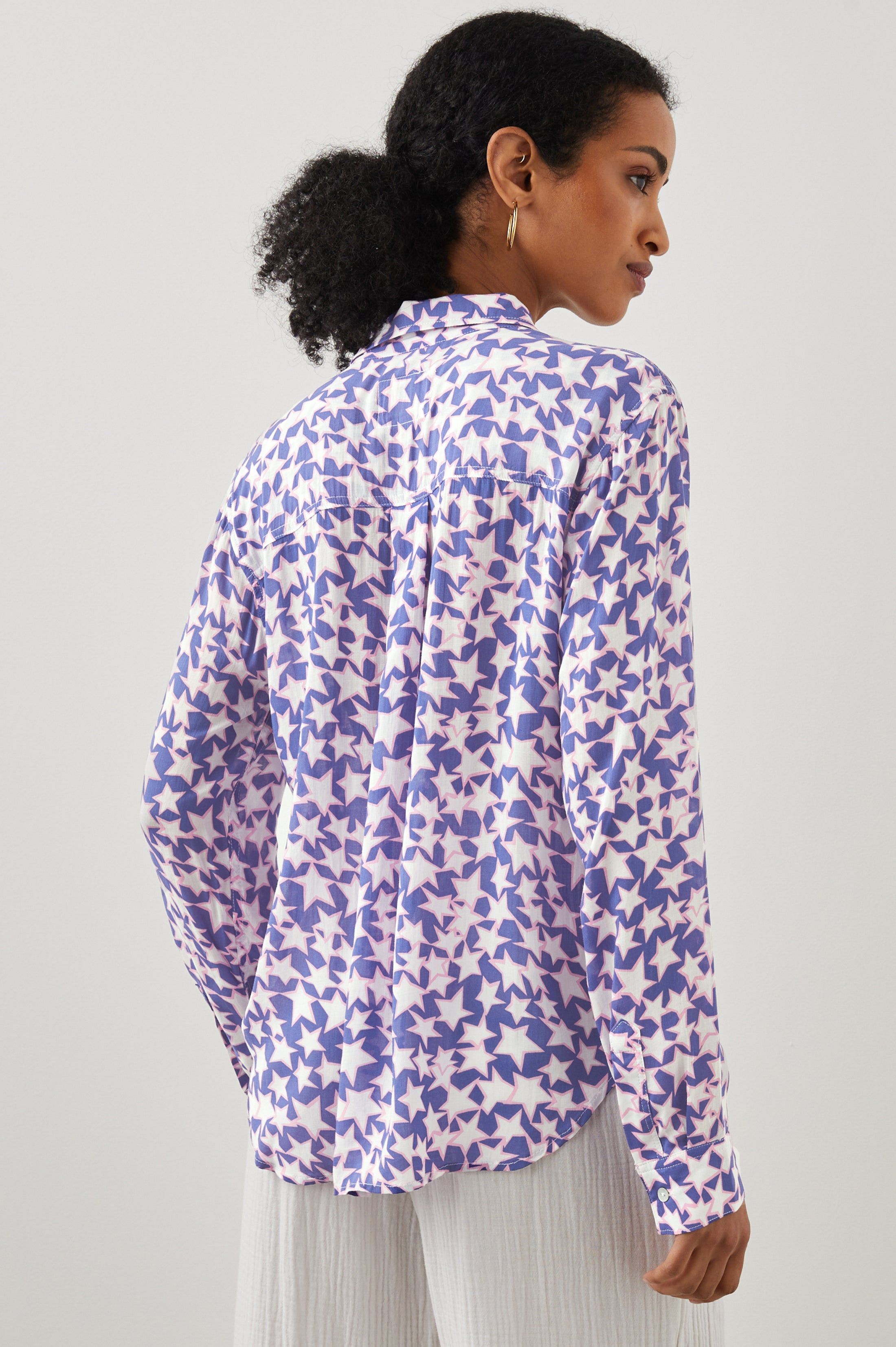 JOSEPHINE SHIRT - PINK STARS sold by Rails product image thumbnail 4