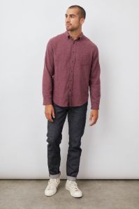 RUNSON SHIRT - CURRANT sold by Rails