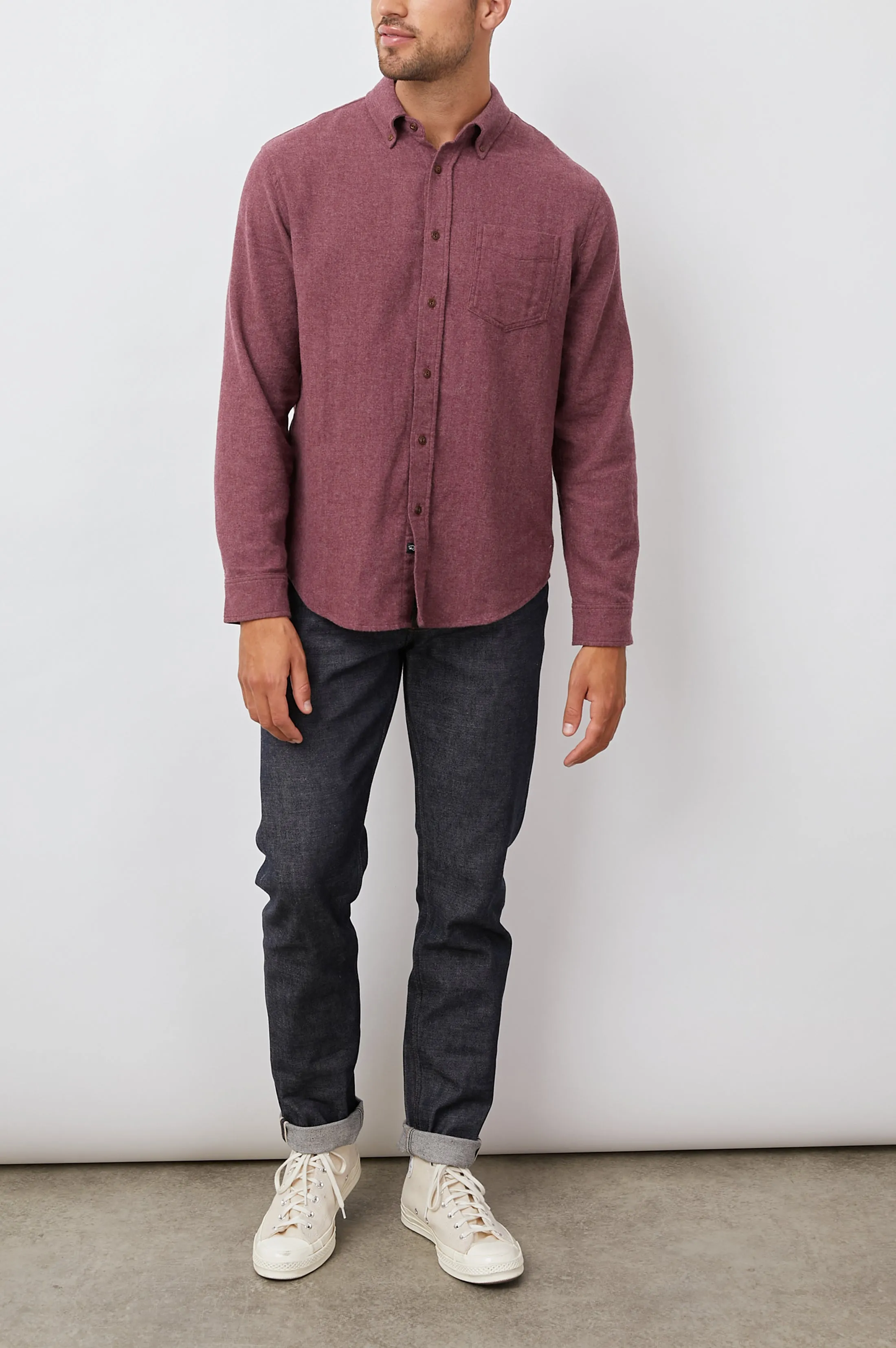 RUNSON SHIRT - CURRANT sold by Rails product image thumbnail 4