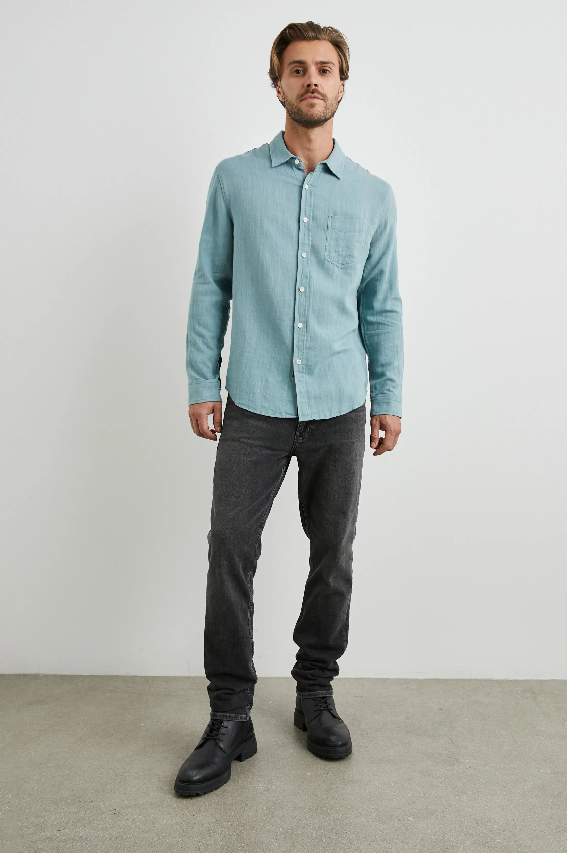 WYATT SHIRT - SEA GREEN sold by Rails product image thumbnail 3