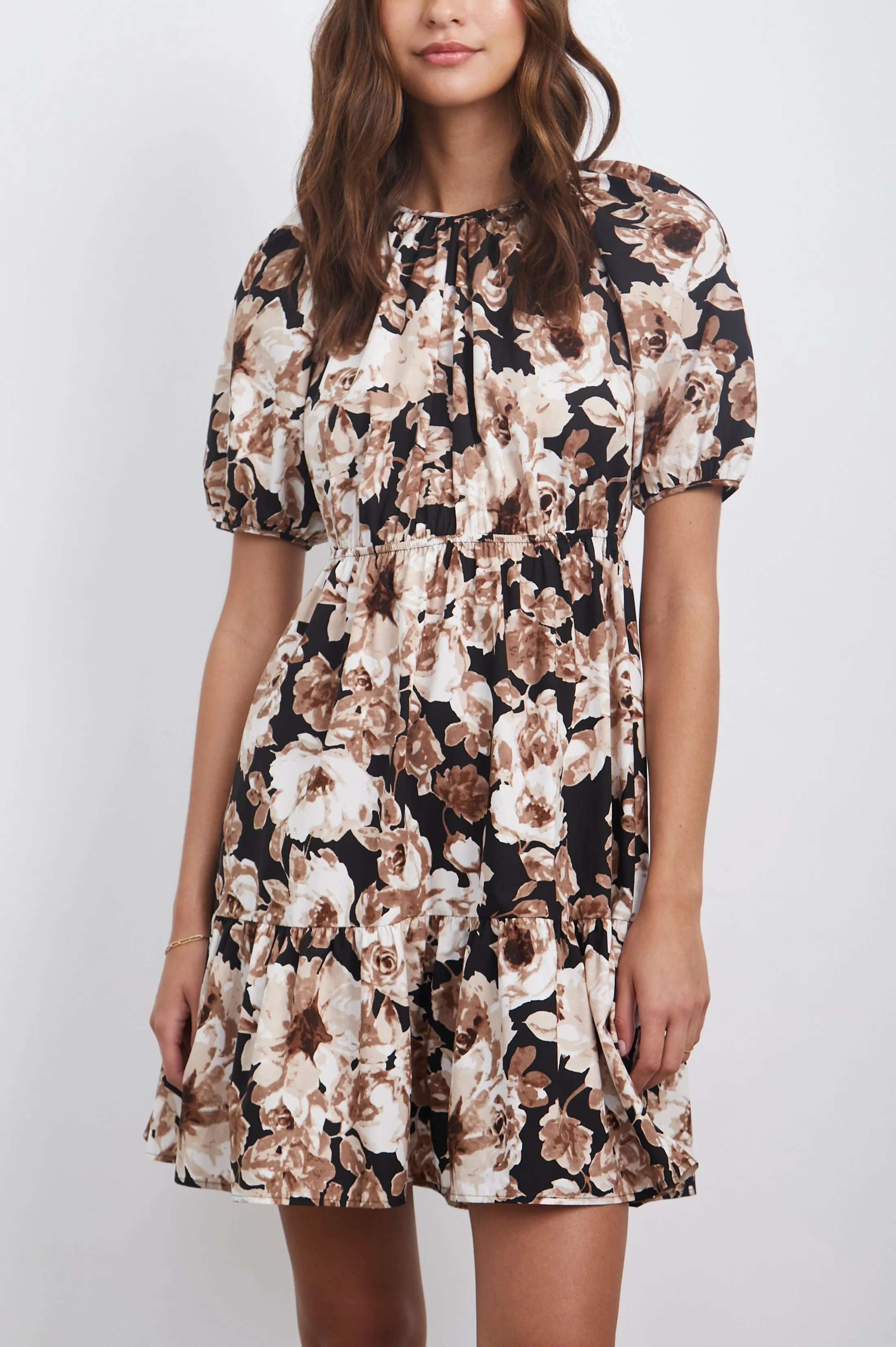 KHLOE DRESS - SEPIA ROSES sold by Rails product image thumbnail 3