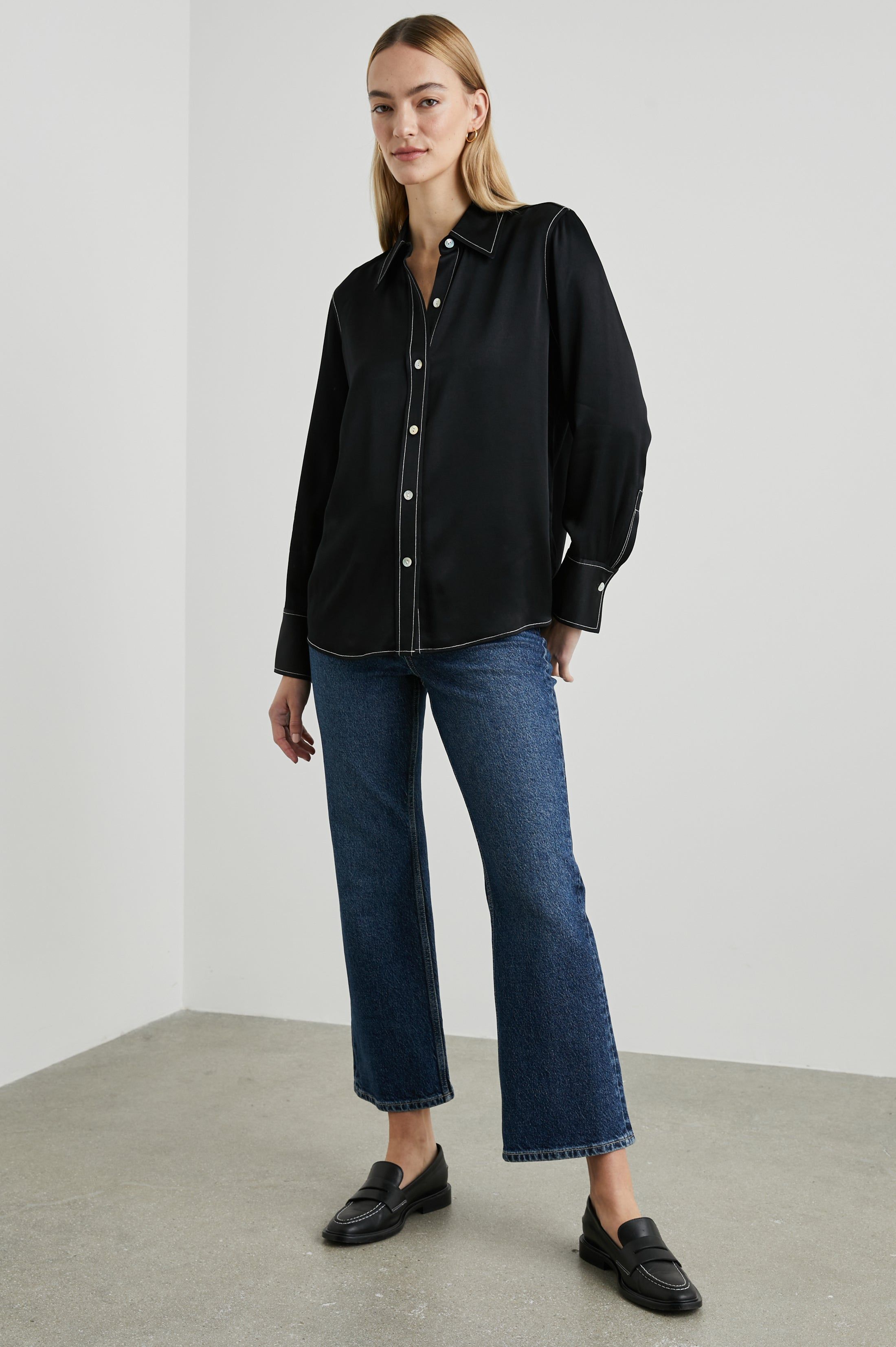 ANDREA TOP - BLACK sold by Rails product image thumbnail 3