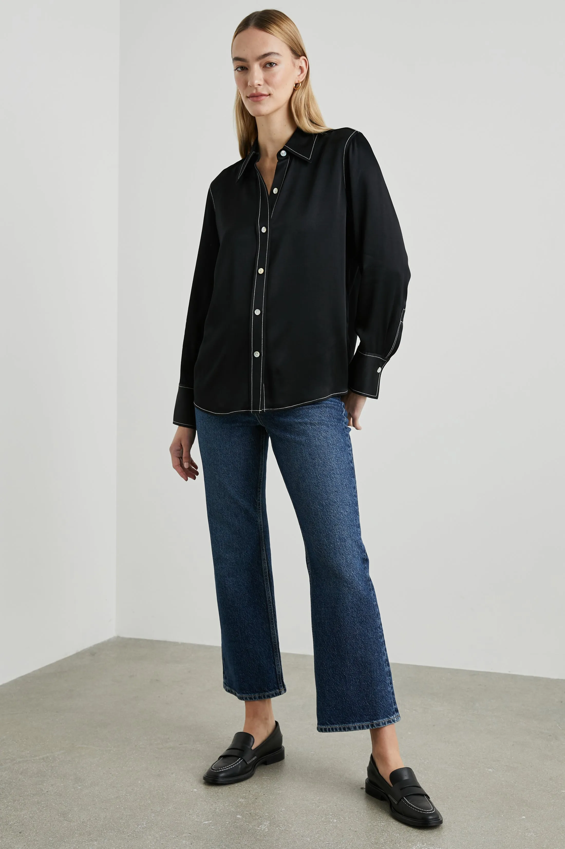 ANDREA TOP - BLACK sold by Rails product image thumbnail 3