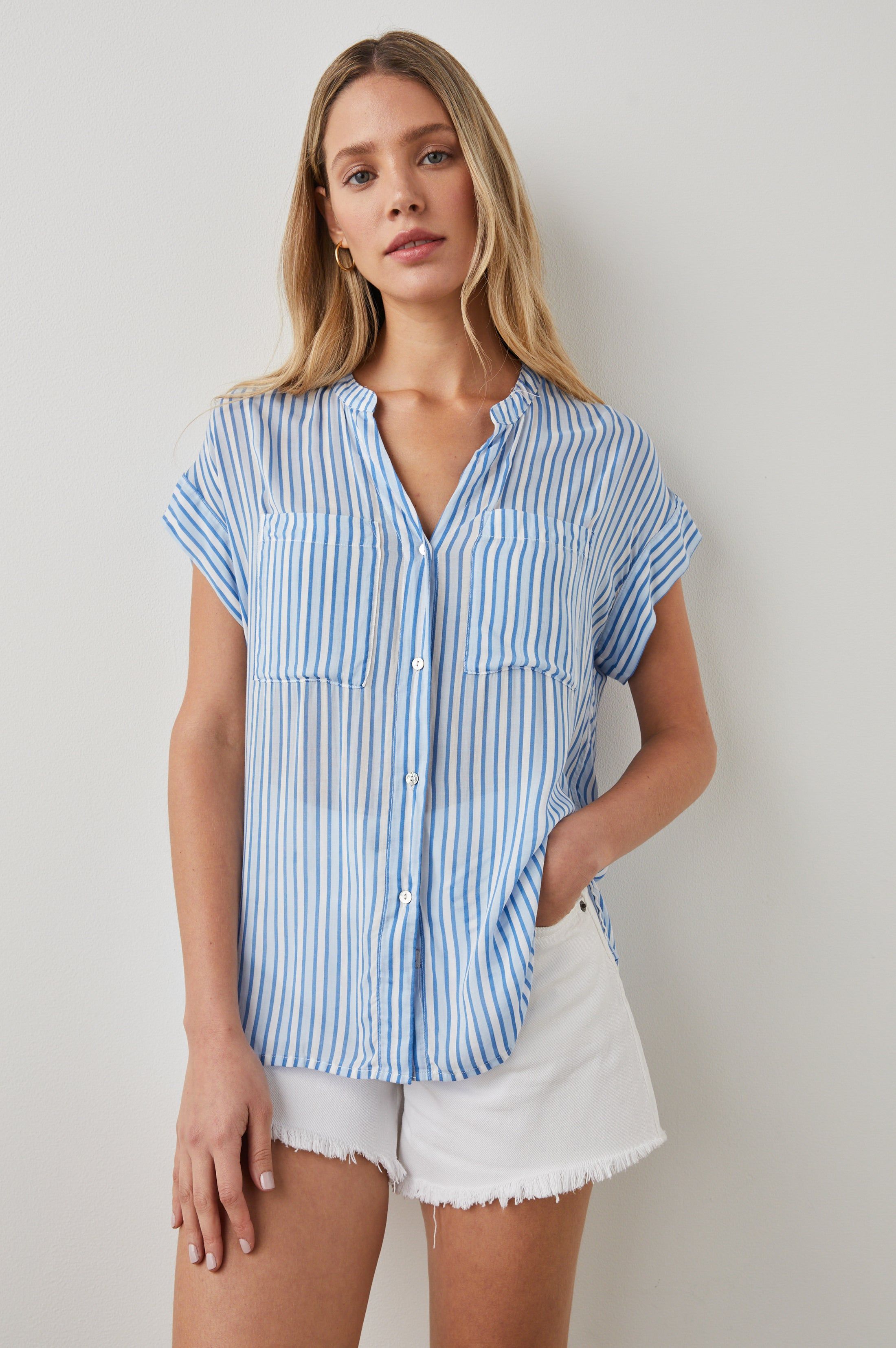 MEL SHIRT - MAR STRIPE sold by Rails