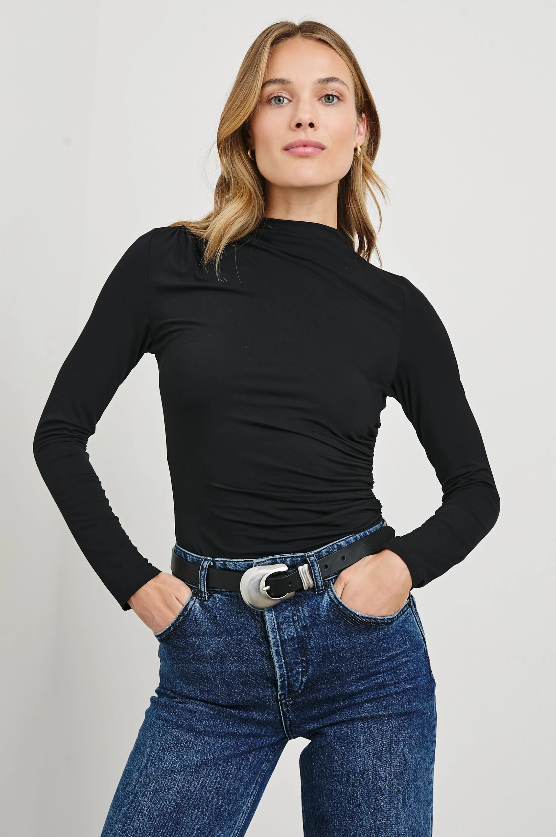 JOELLE TOP - BLACK ONYX sold by Rails product image thumbnail 5