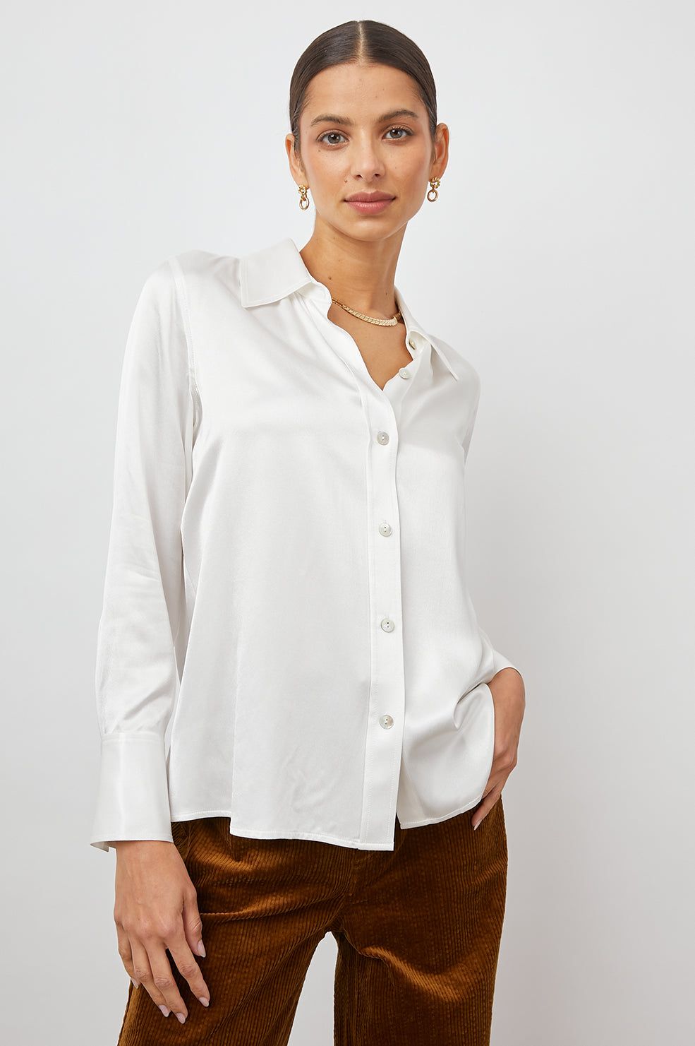 ANDREA TOP - IVORY sold by Rails