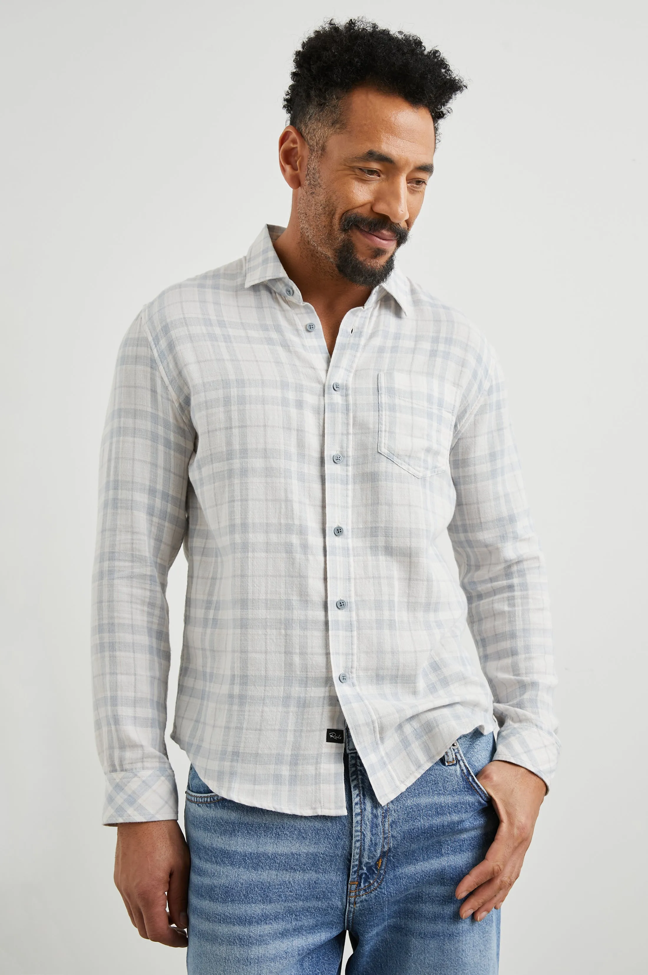 WYATT SHIRT - SLATE PETAL sold by Rails product image thumbnail 4