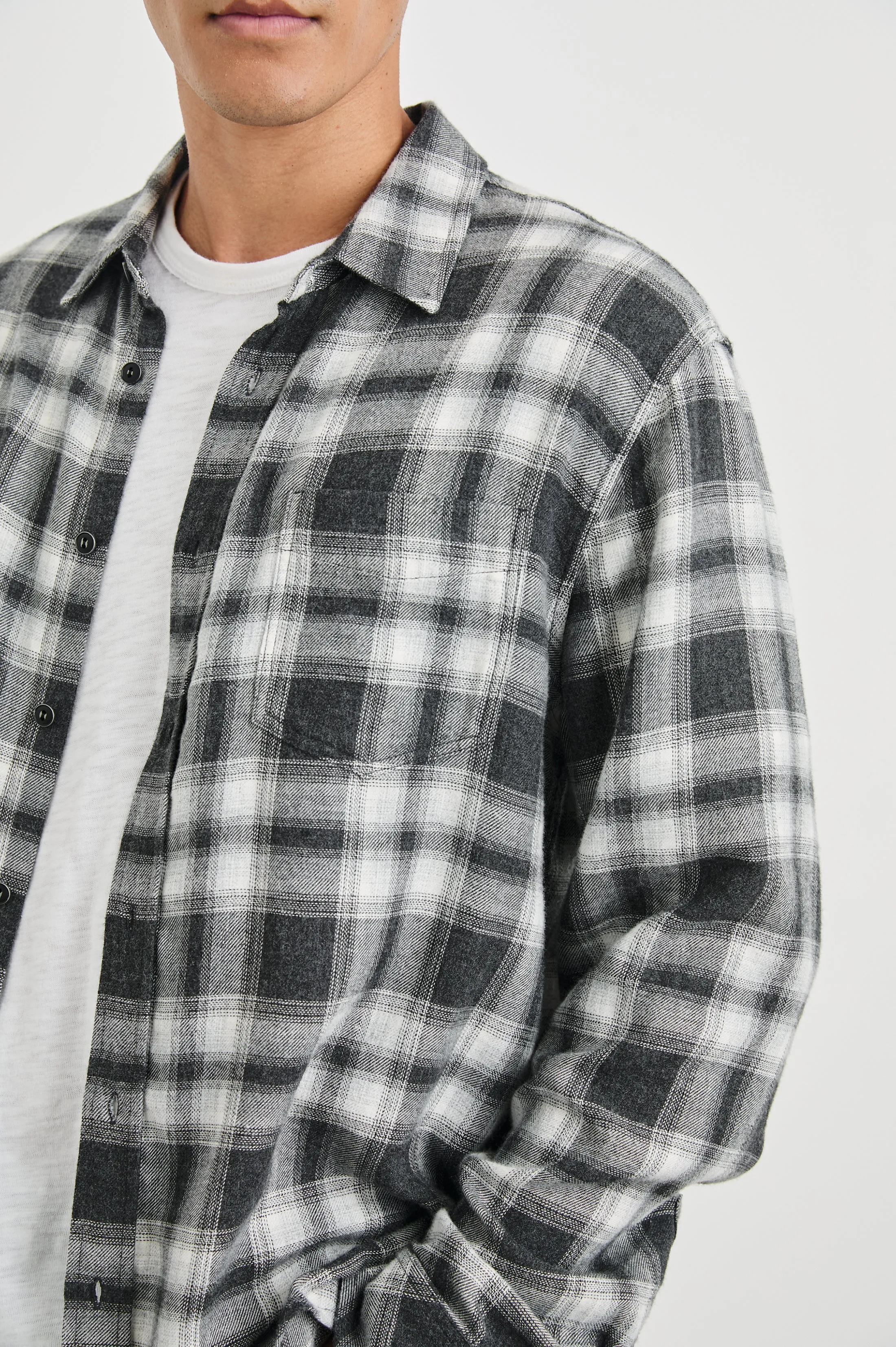 LENNOX SHIRT - BLACK OAK HAZE sold by Rails product image thumbnail 2