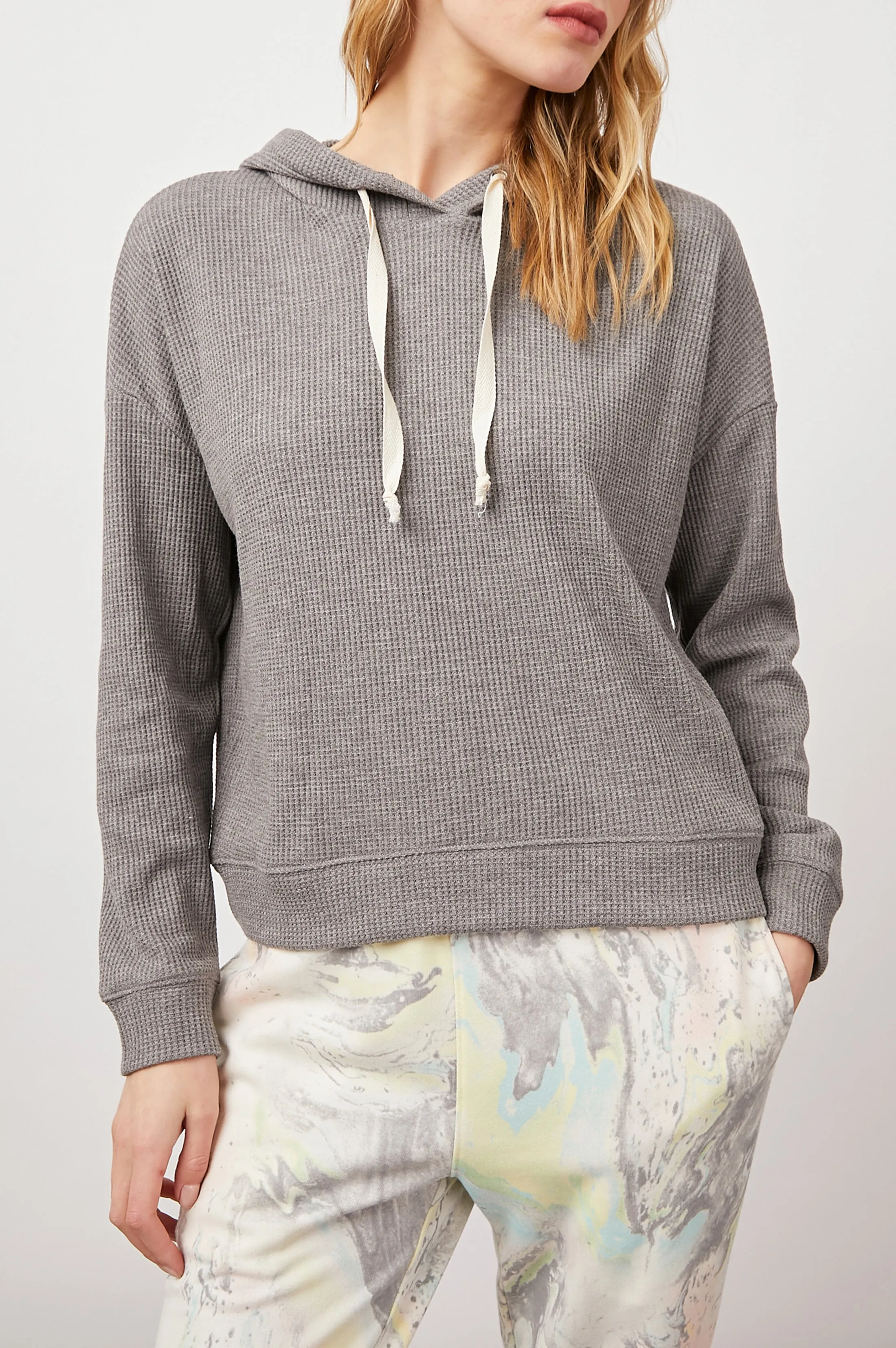 MURRAY HOODIE - HEATHER GREY sold by Rails