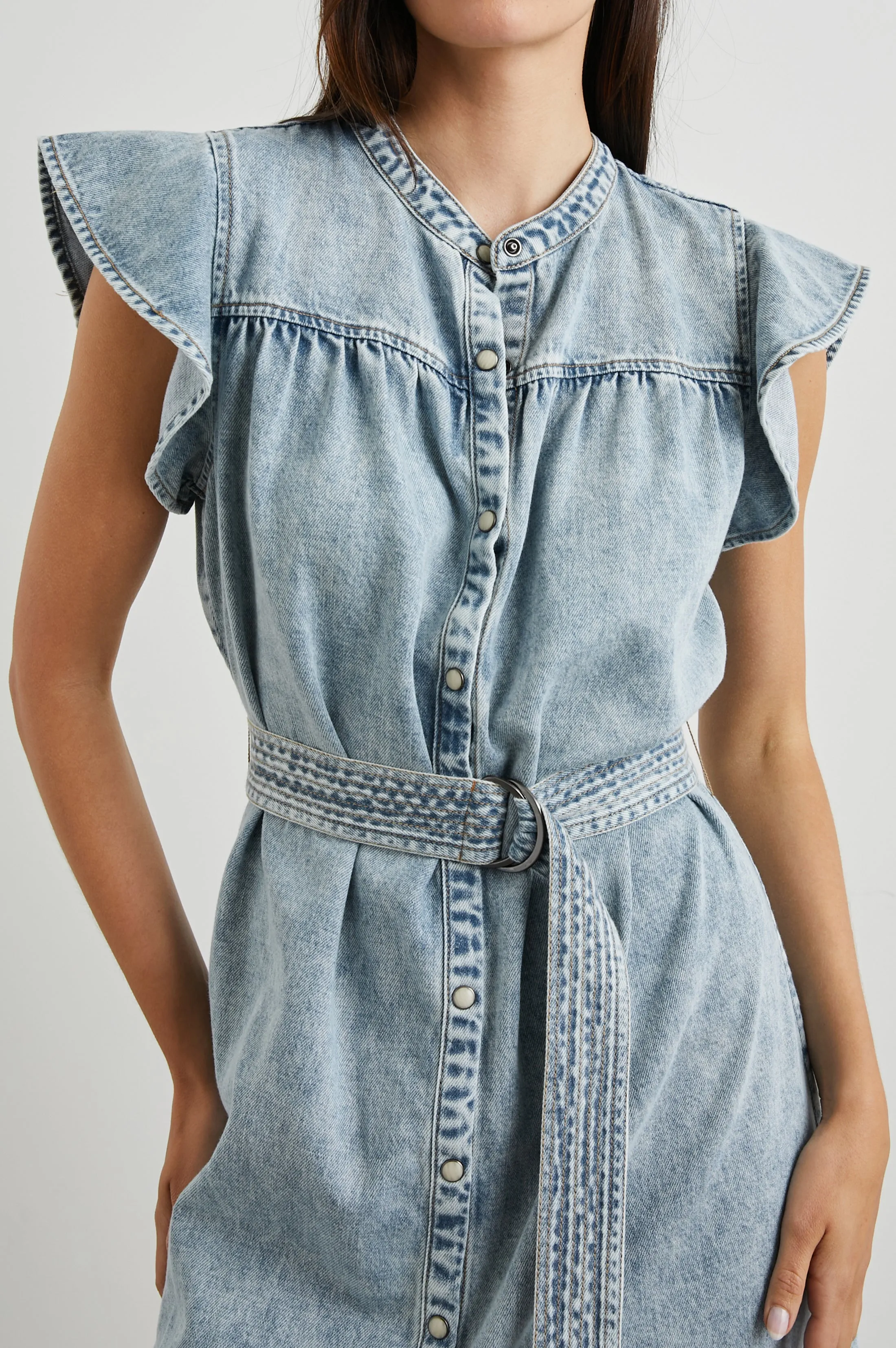 LETTA DRESS - FADED INDIGO sold by Rails product image thumbnail 2