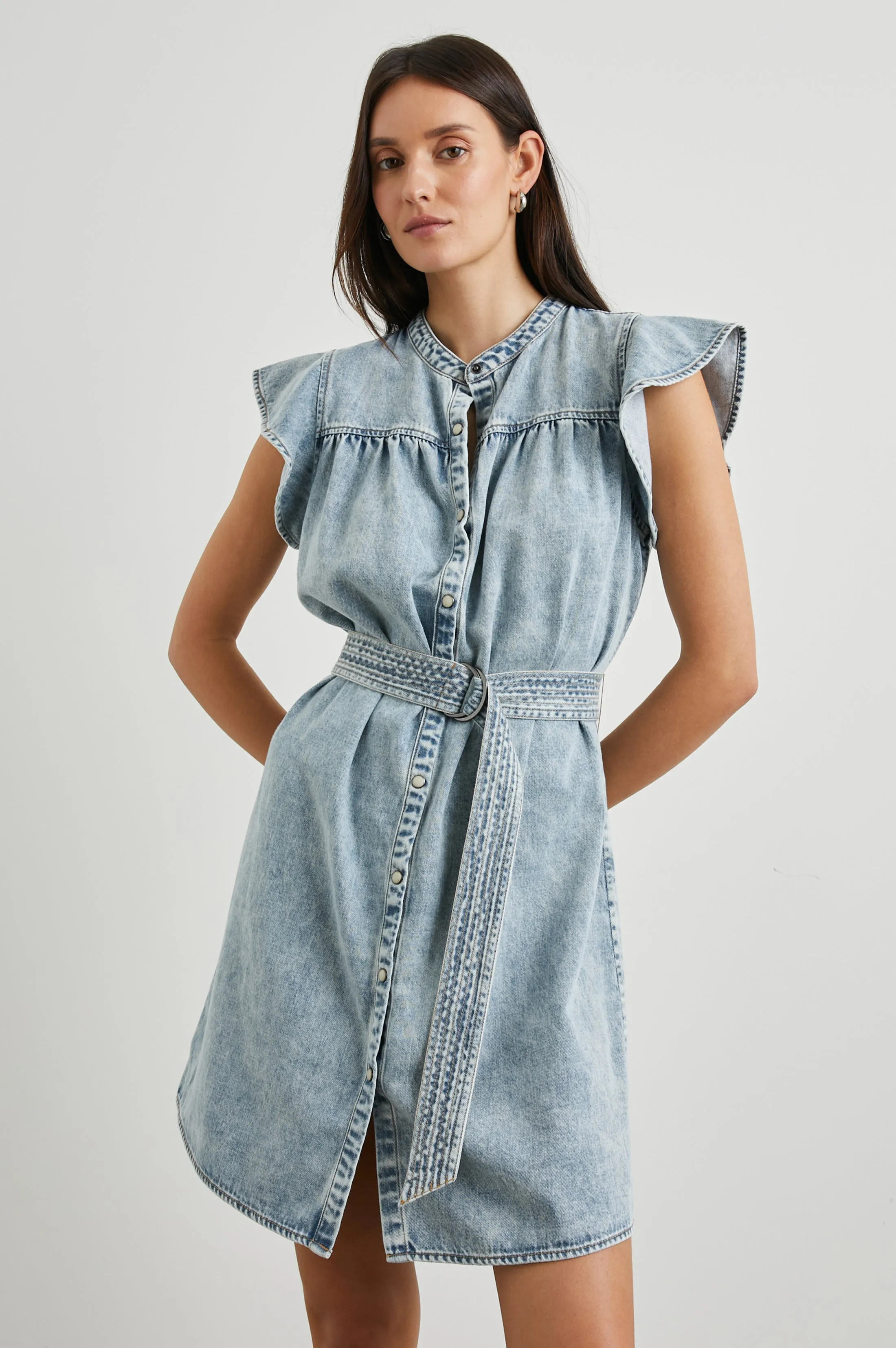 LETTA DRESS - FADED INDIGO sold by Rails