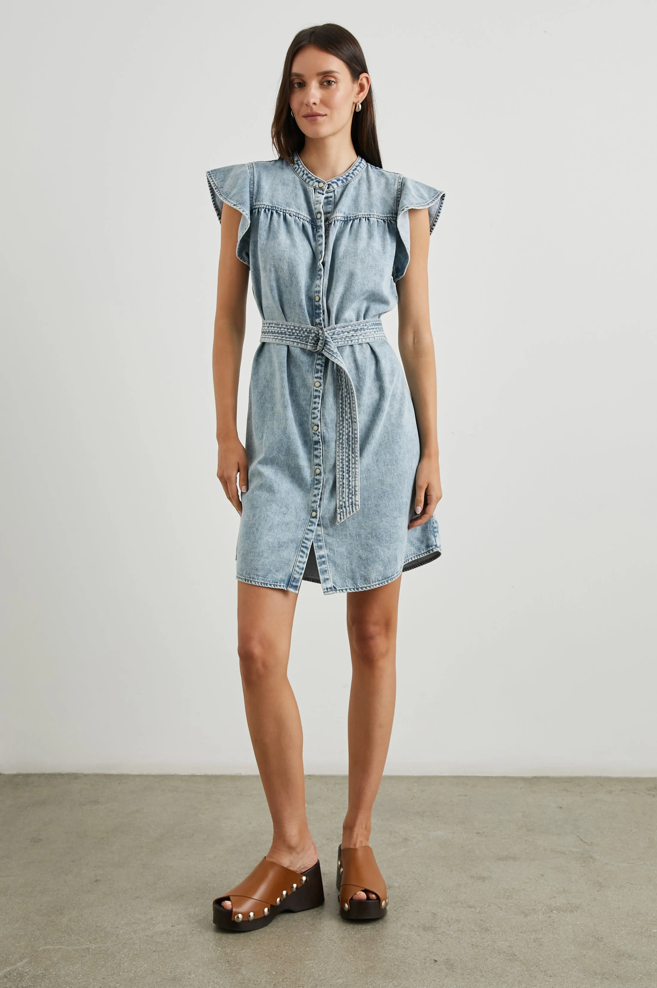 LETTA DRESS - FADED INDIGO sold by Rails product image thumbnail 4