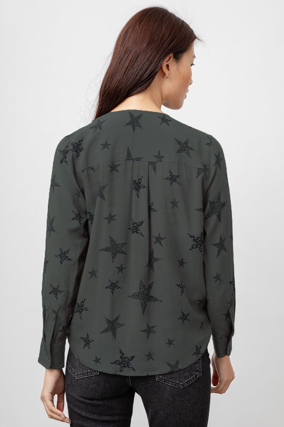 HILLARY TOP - CHARCOAL CHEETAH STARS sold by Rails product image thumbnail 4