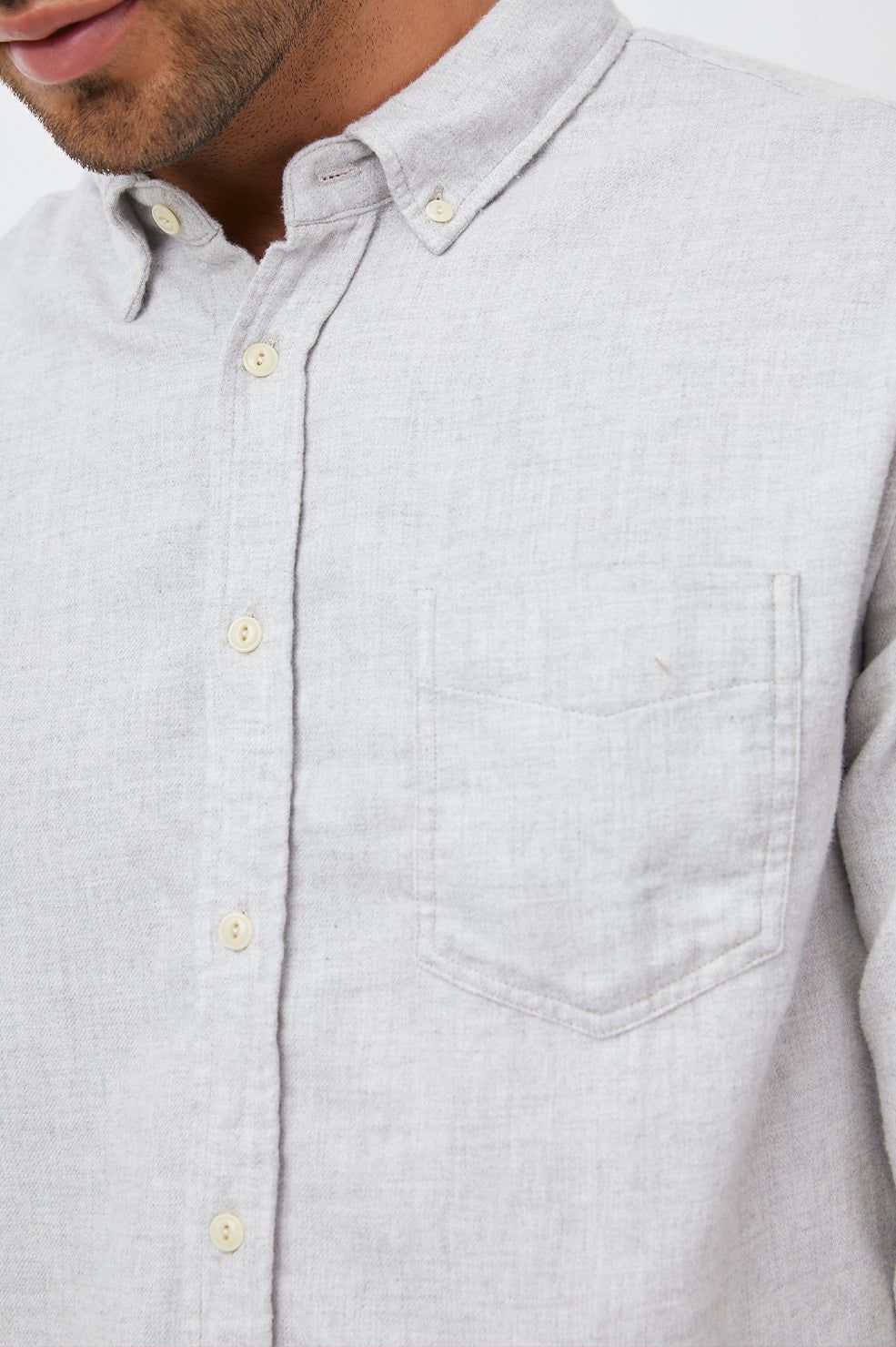 RUNSON SHIRT - HEATHER GREY sold by Rails product image thumbnail 2