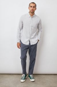RUNSON SHIRT - HEATHER GREY sold by Rails