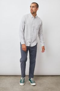 RUNSON SHIRT - HEATHER GREY sold by Rails