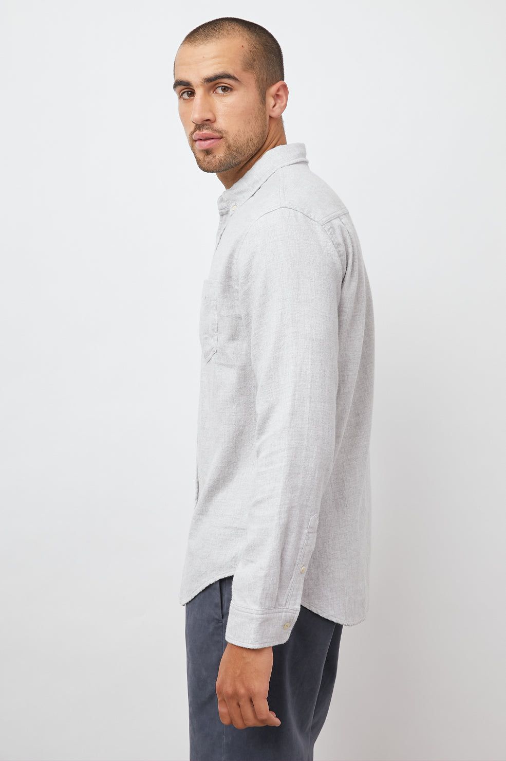 RUNSON SHIRT - HEATHER GREY sold by Rails product image thumbnail 5