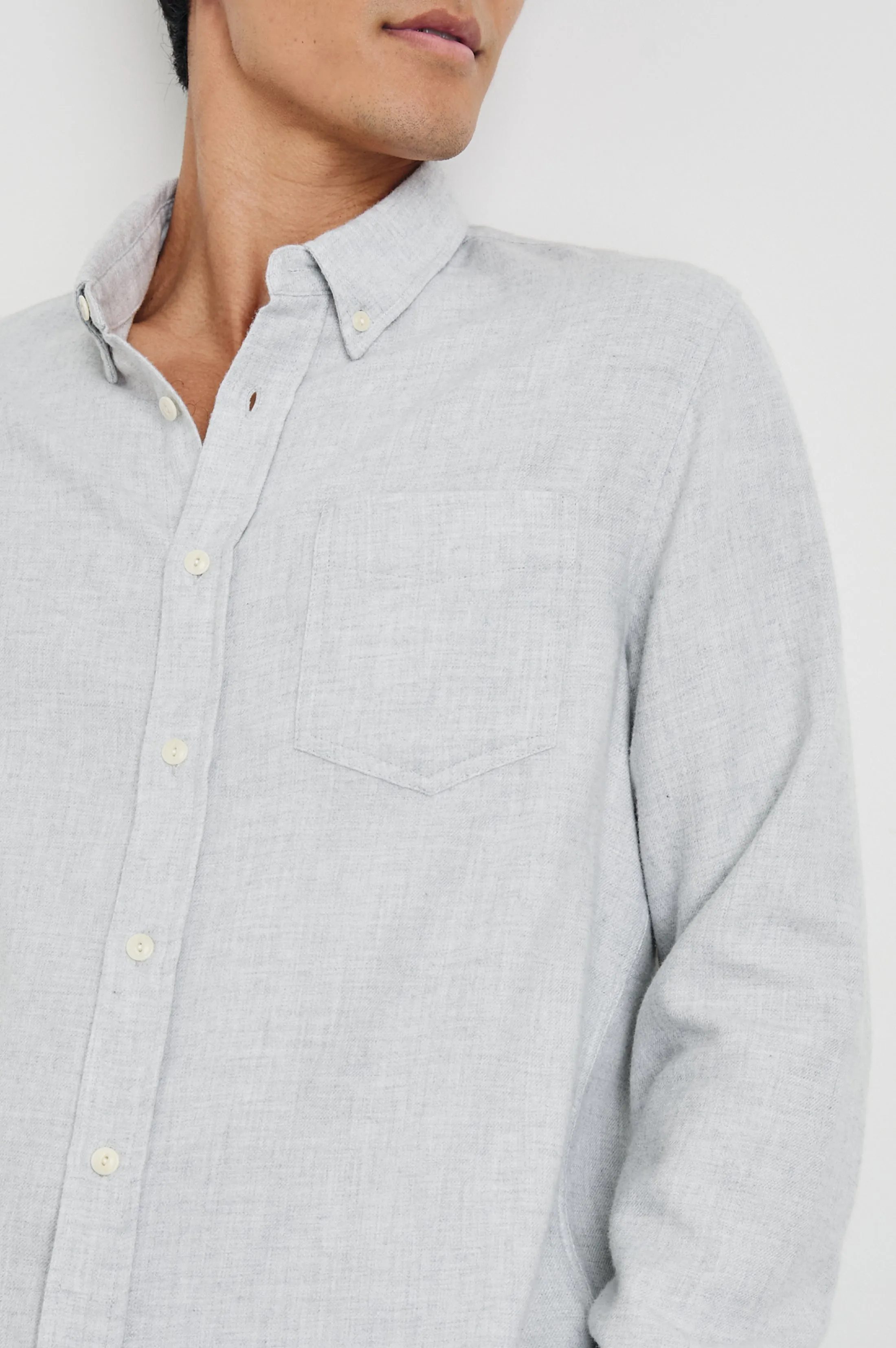 RUNSON SHIRT - HEATHER GREY sold by Rails product image thumbnail 2