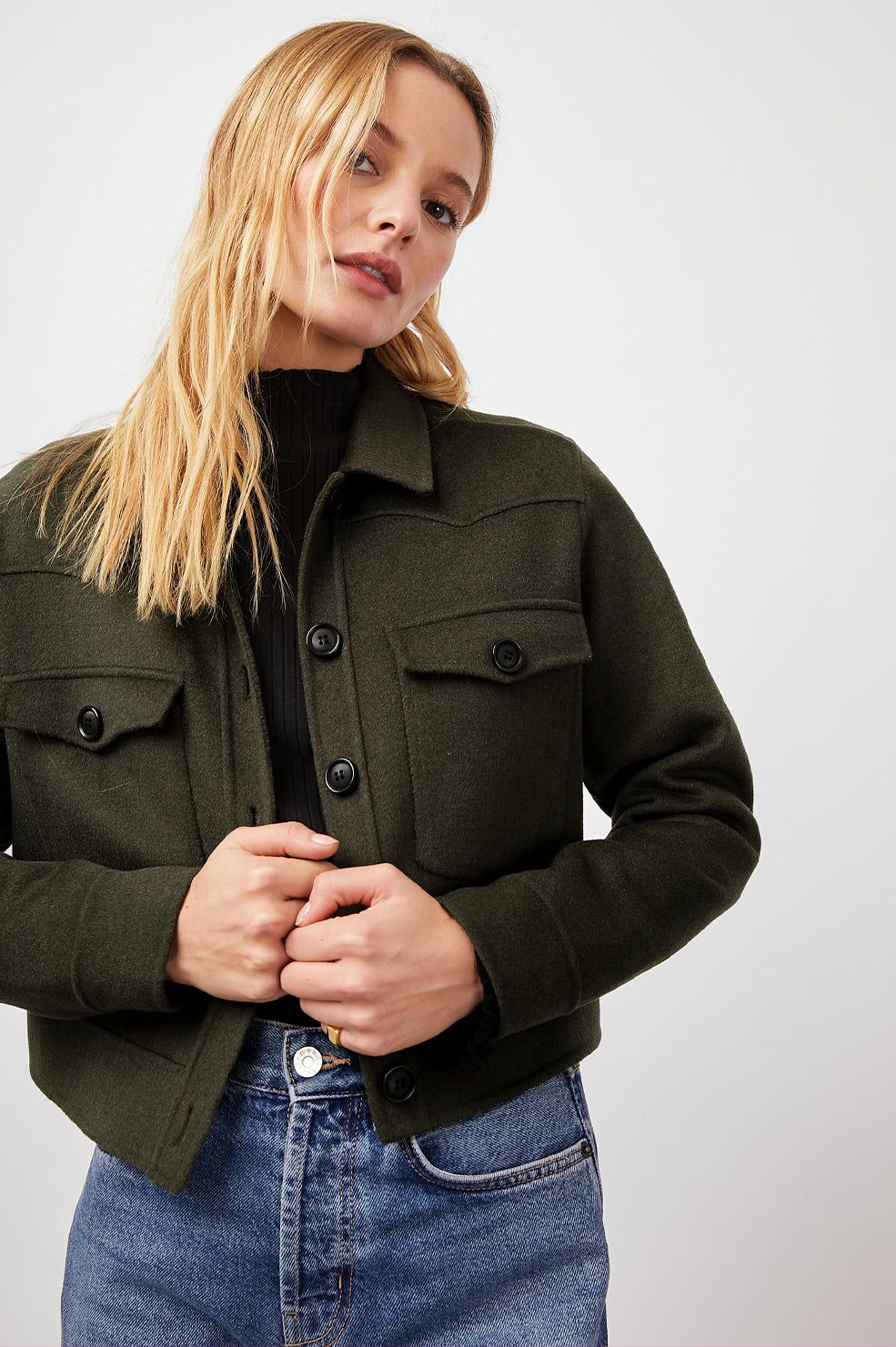 EASTON JACKET - OLIVE sold by Rails