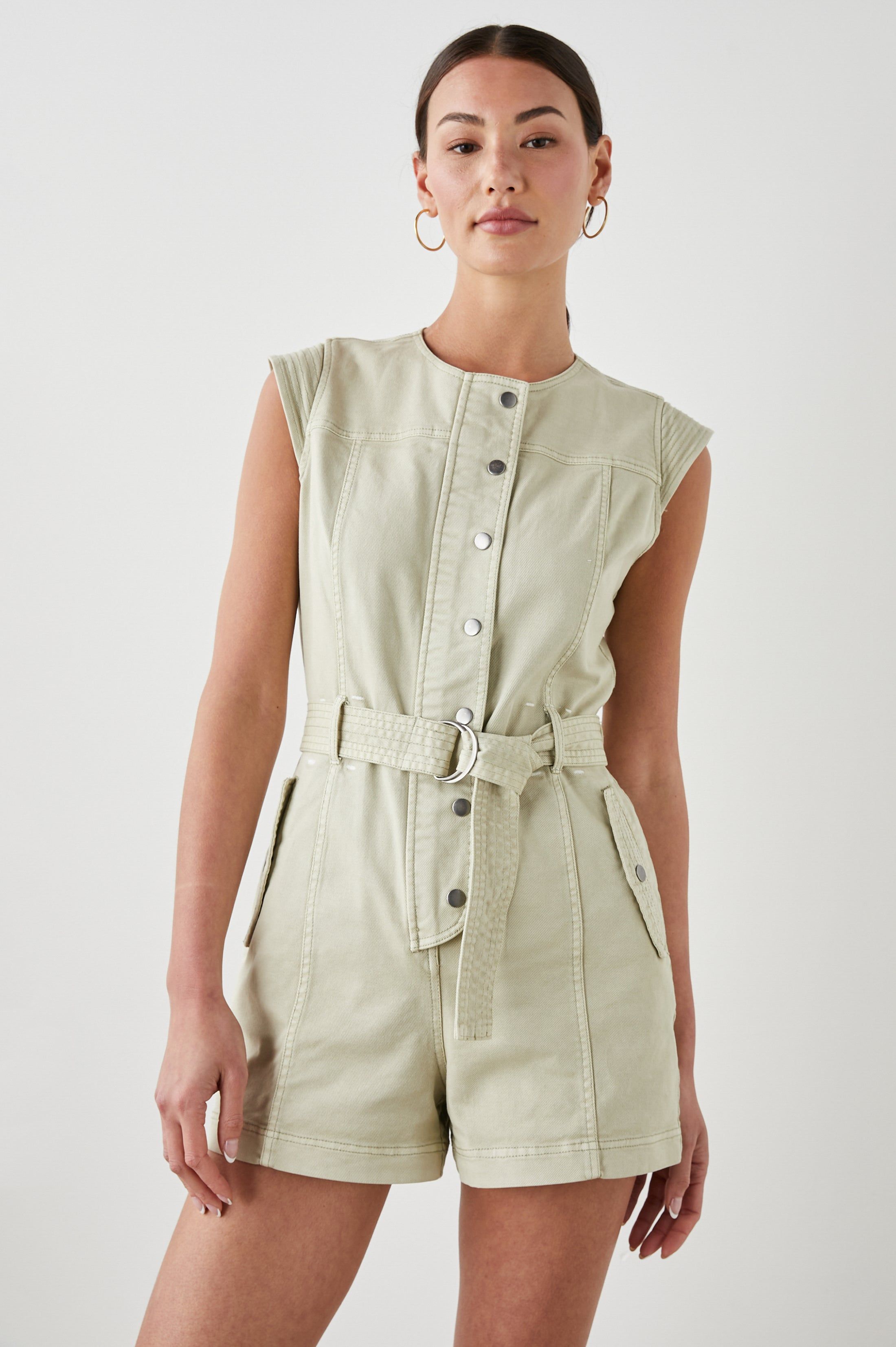 BESSIE ROMPER - SAGE DUST sold by Rails