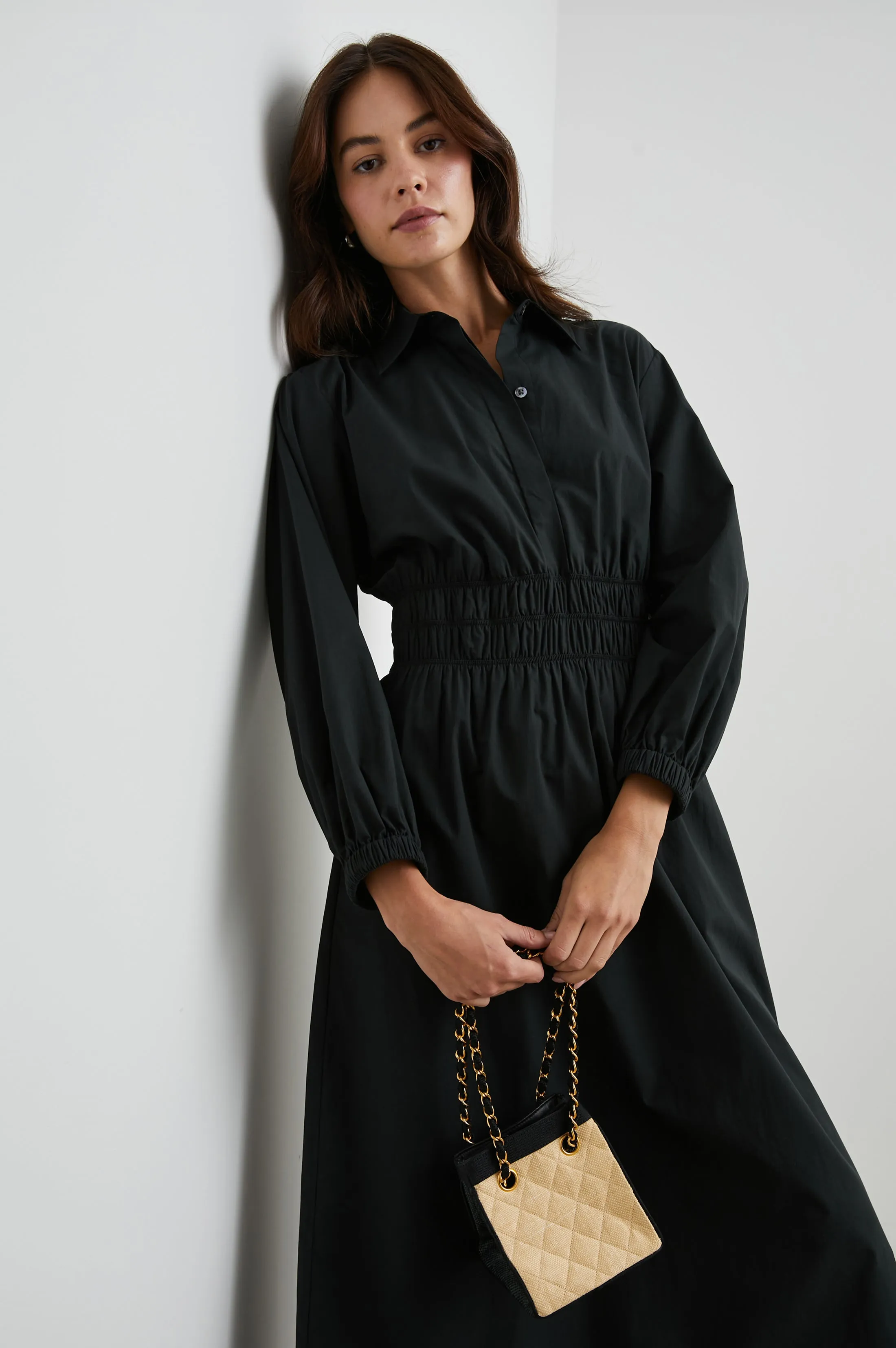 FRAYA DRESS - BLACK sold by Rails