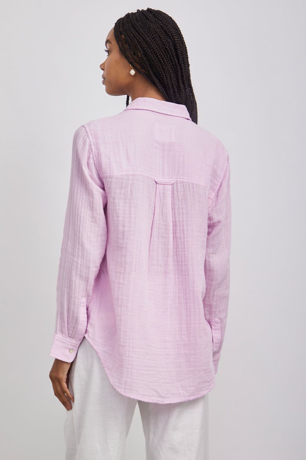 ELLIS SHIRT - PALE LILAC sold by Rails product image thumbnail 3