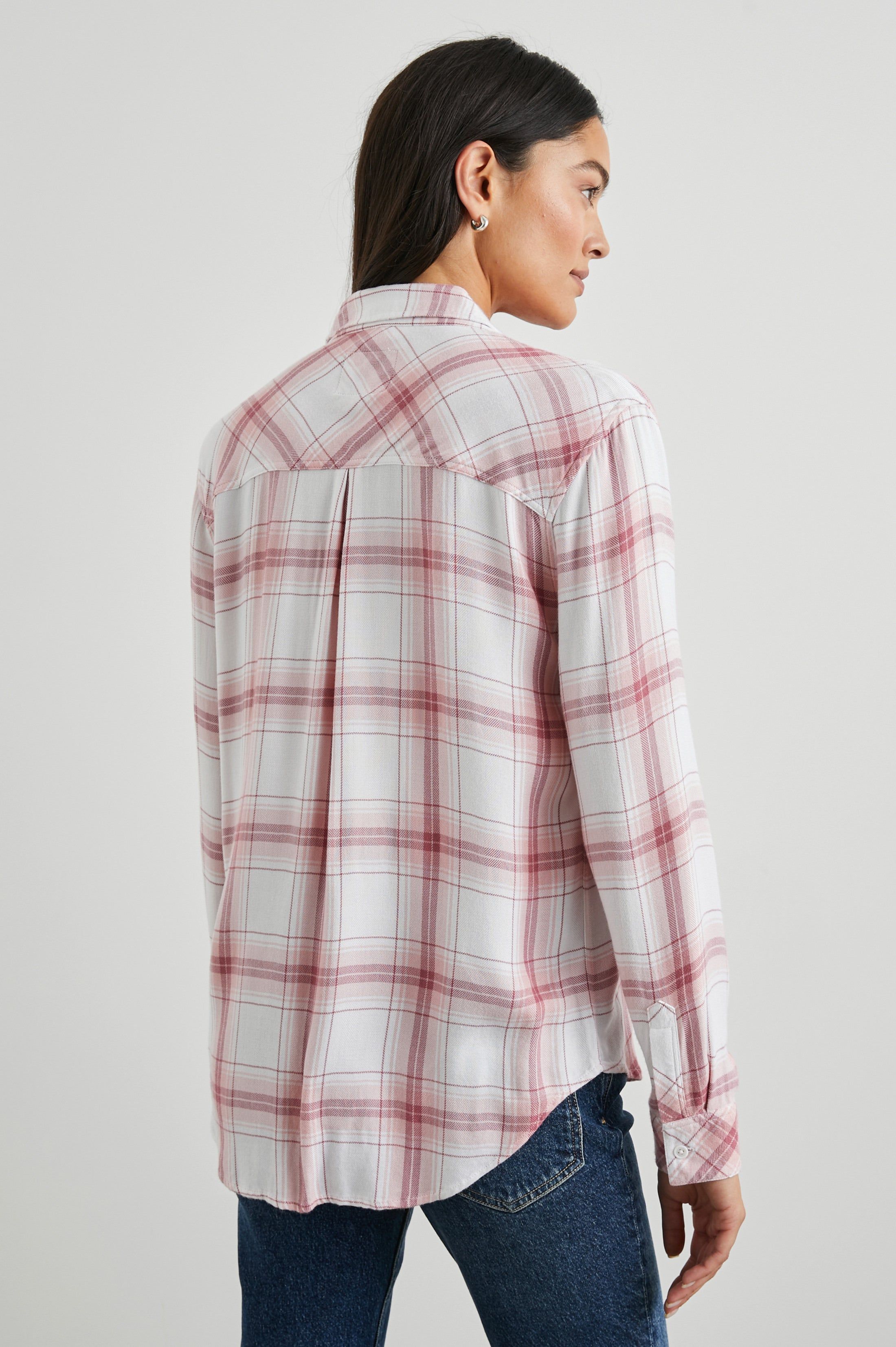 HUNTER SHIRT - BLUSH WHITE PETAL sold by Rails product image thumbnail 5