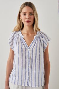ALENA TOP - VILLA STRIPE sold by Rails