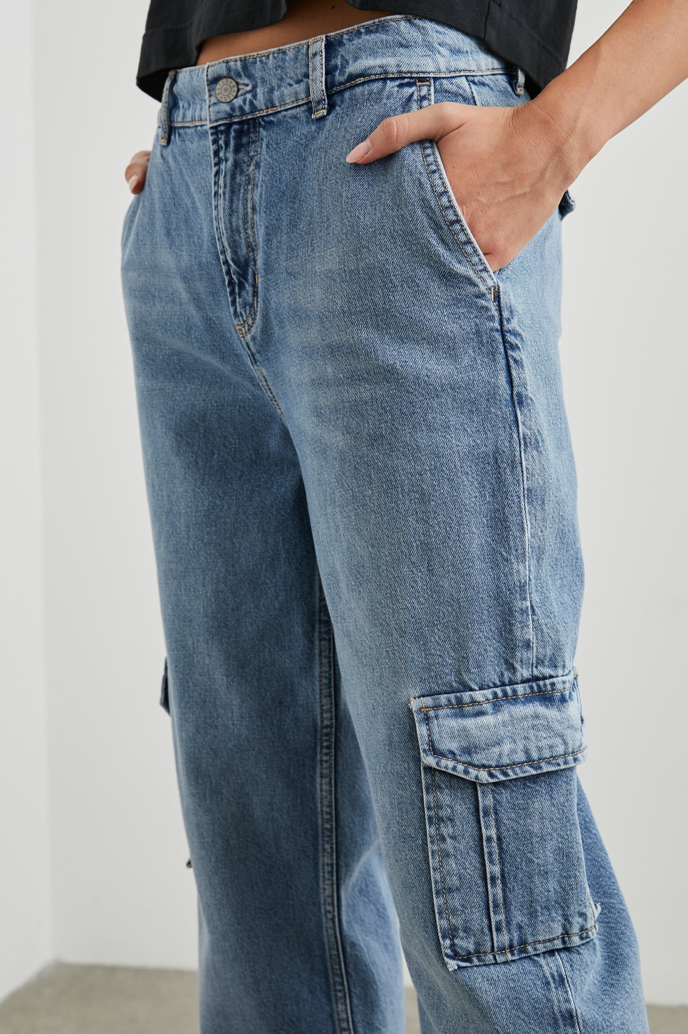 SPEEDWAY CARGO PANT - BREEZY BLUE sold by Rails product image thumbnail 4