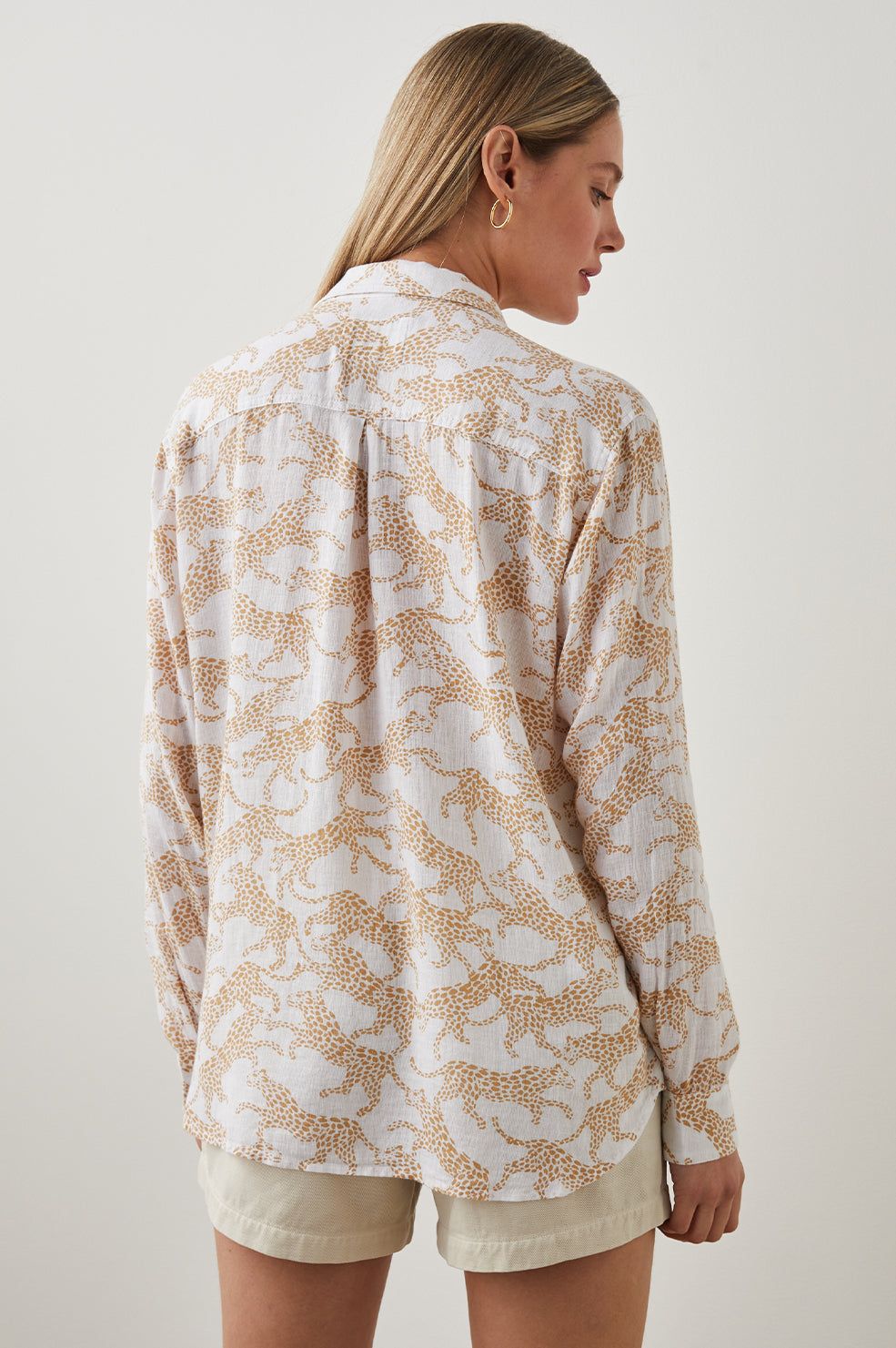 CHARLI SHIRT - GOLD CHEETAH sold by Rails product image thumbnail 5