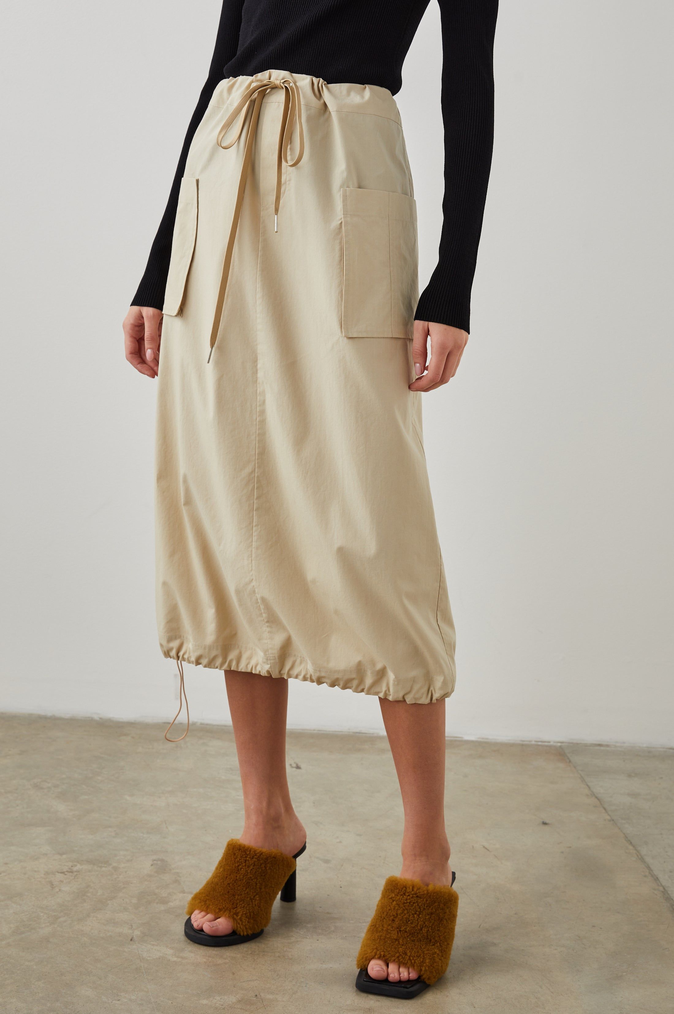 TATIANA SKIRT - TIDAL FOAM sold by Rails